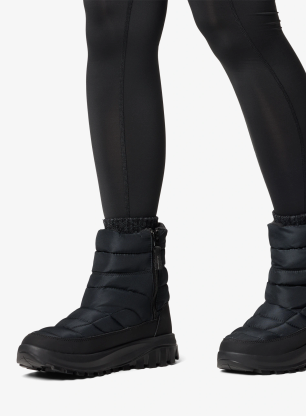 Ženske zimske cipele Columbia Snowtrot Mid - black/titanium II