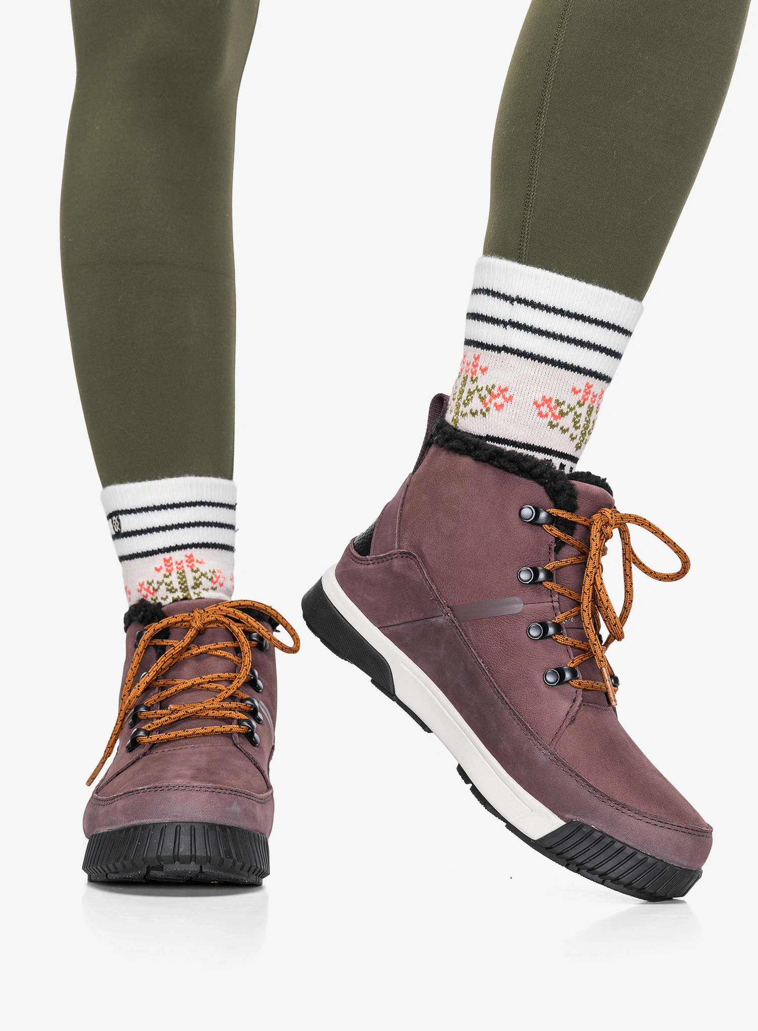 Ženske zimske cipele The North Face Sierra Mid Lace WP - tawny quartz/burnt umber