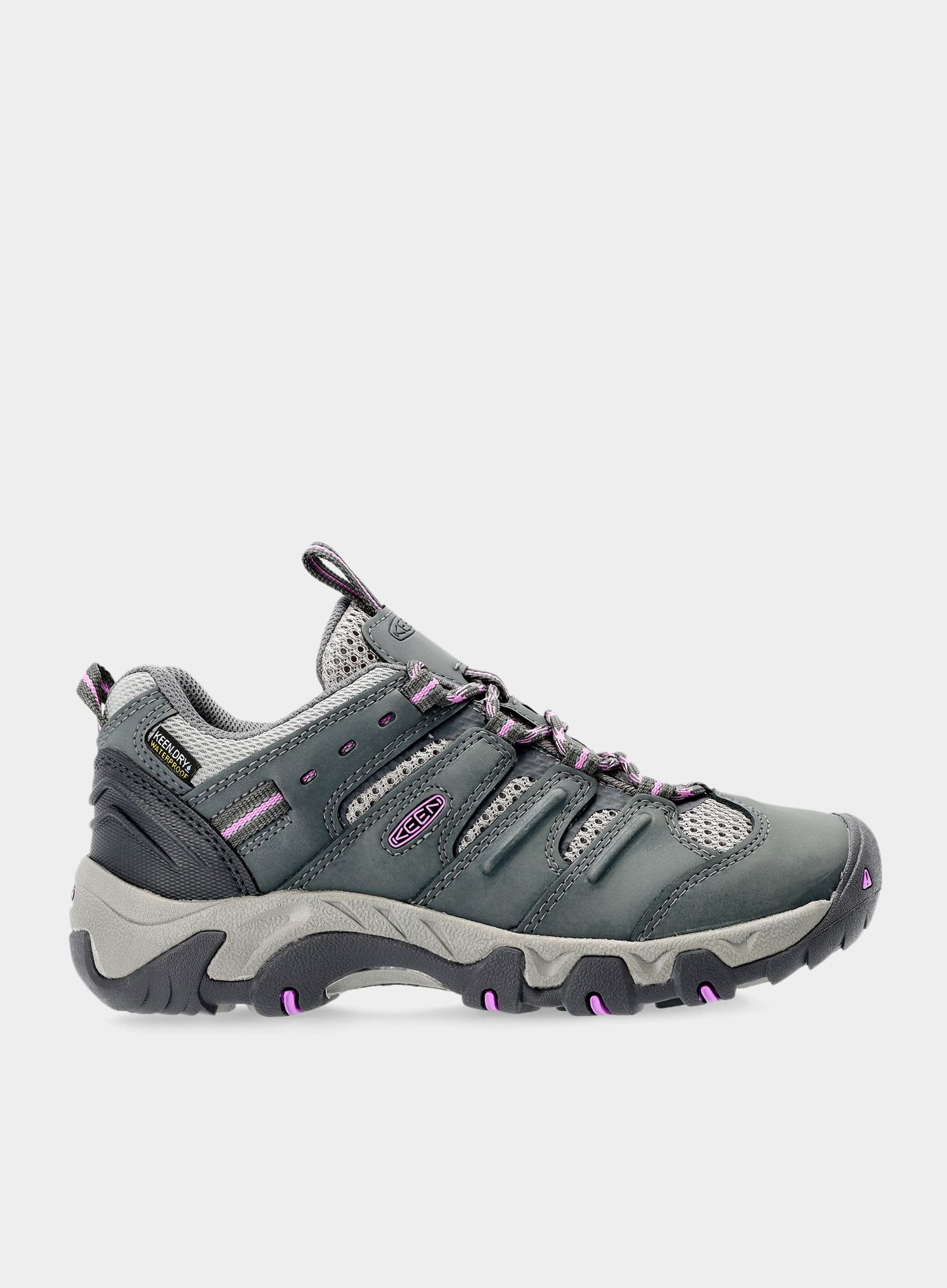 Ženske planinarske cipele Keen Koven WP - steel grey/african violet
