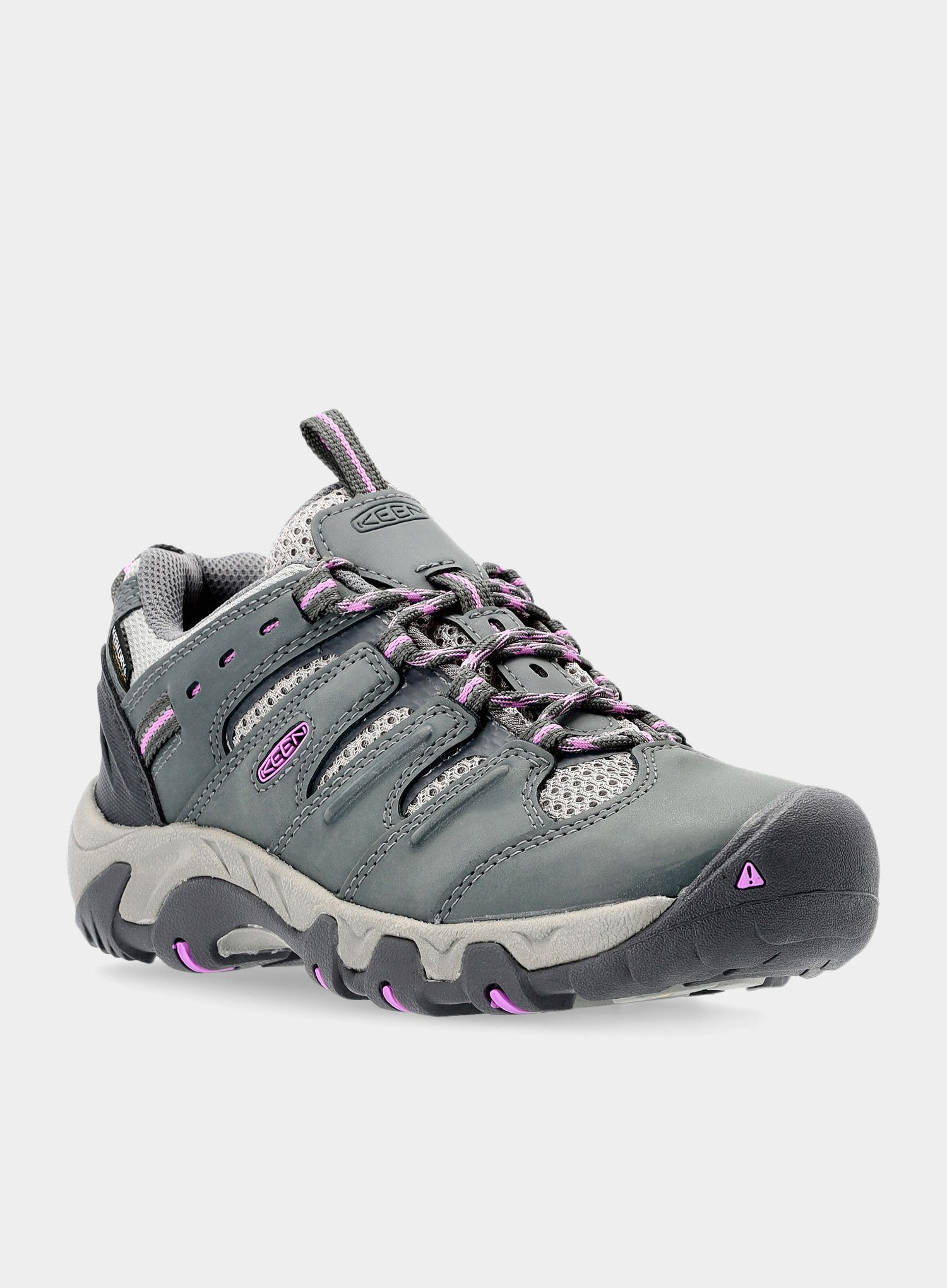 Ženske planinarske cipele Keen Koven WP - steel grey/african violet