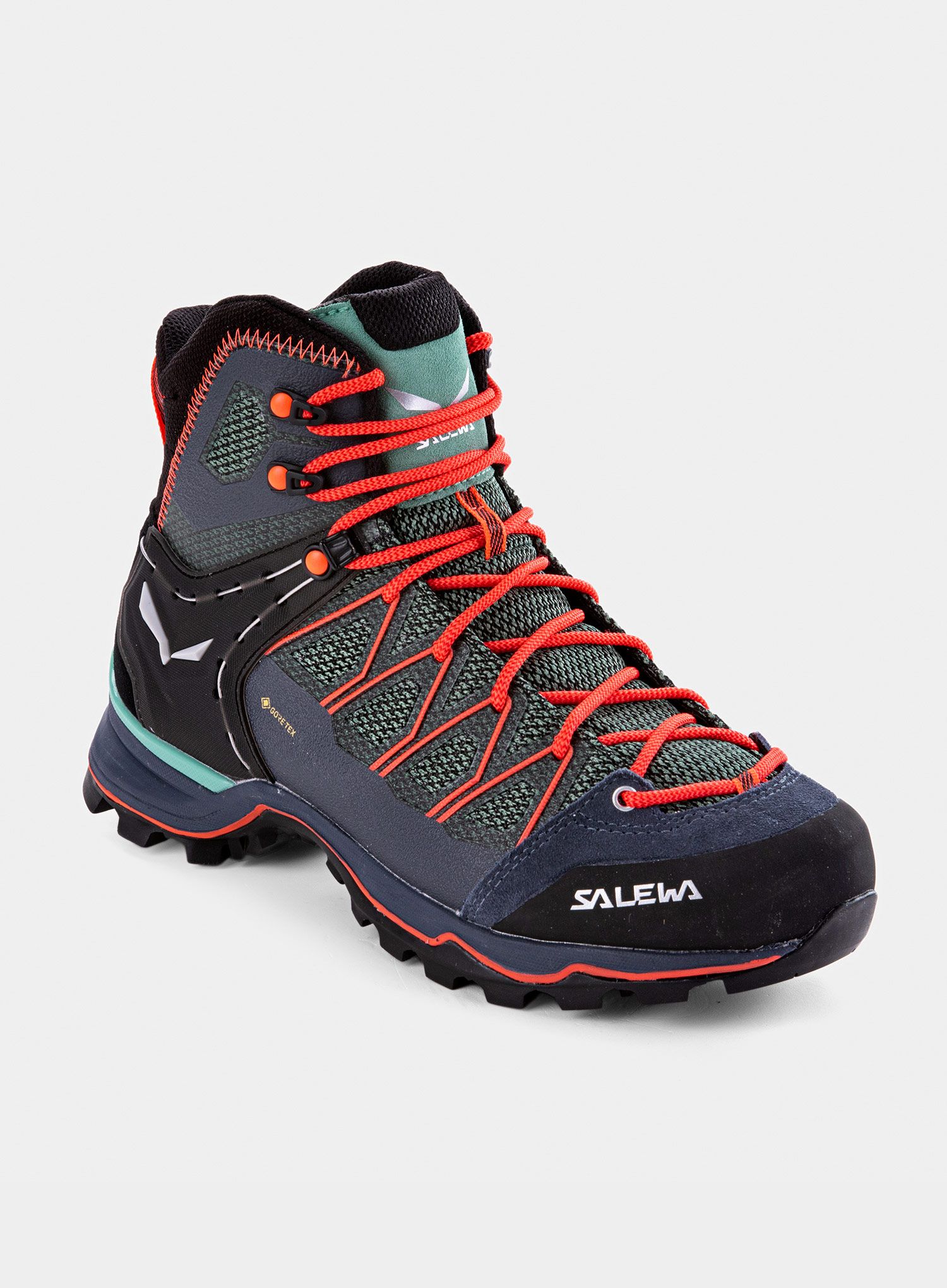 Ženske cipele Salewa Mountain Trainer Lite Mid GTX - feld green/fluo coral