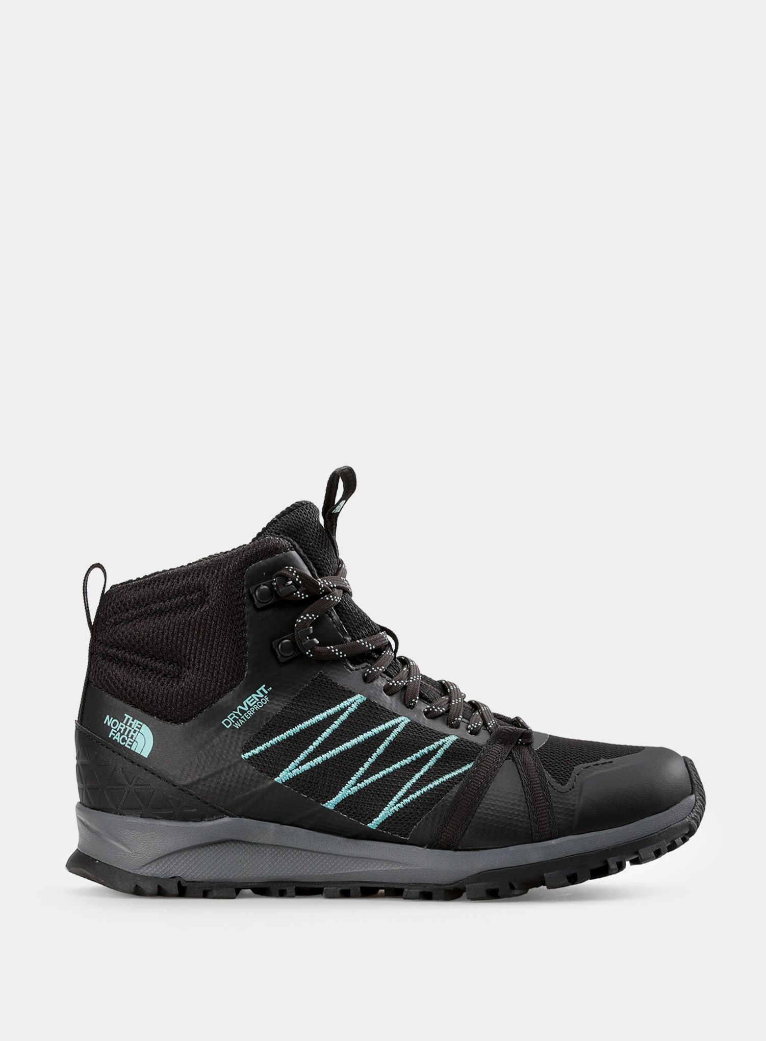 Ženske cipele The North Face Litewave Fastpack II Mid Wp - tnf black/aqua splash