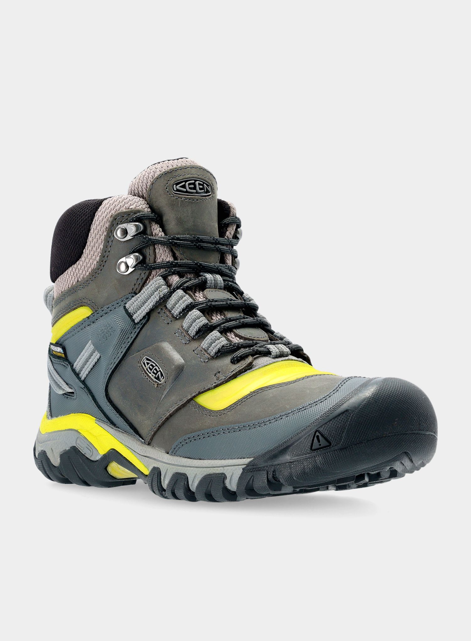 Muške planinarske cipele Keen Ridge Flex MID WP - steel grey/evening primrose