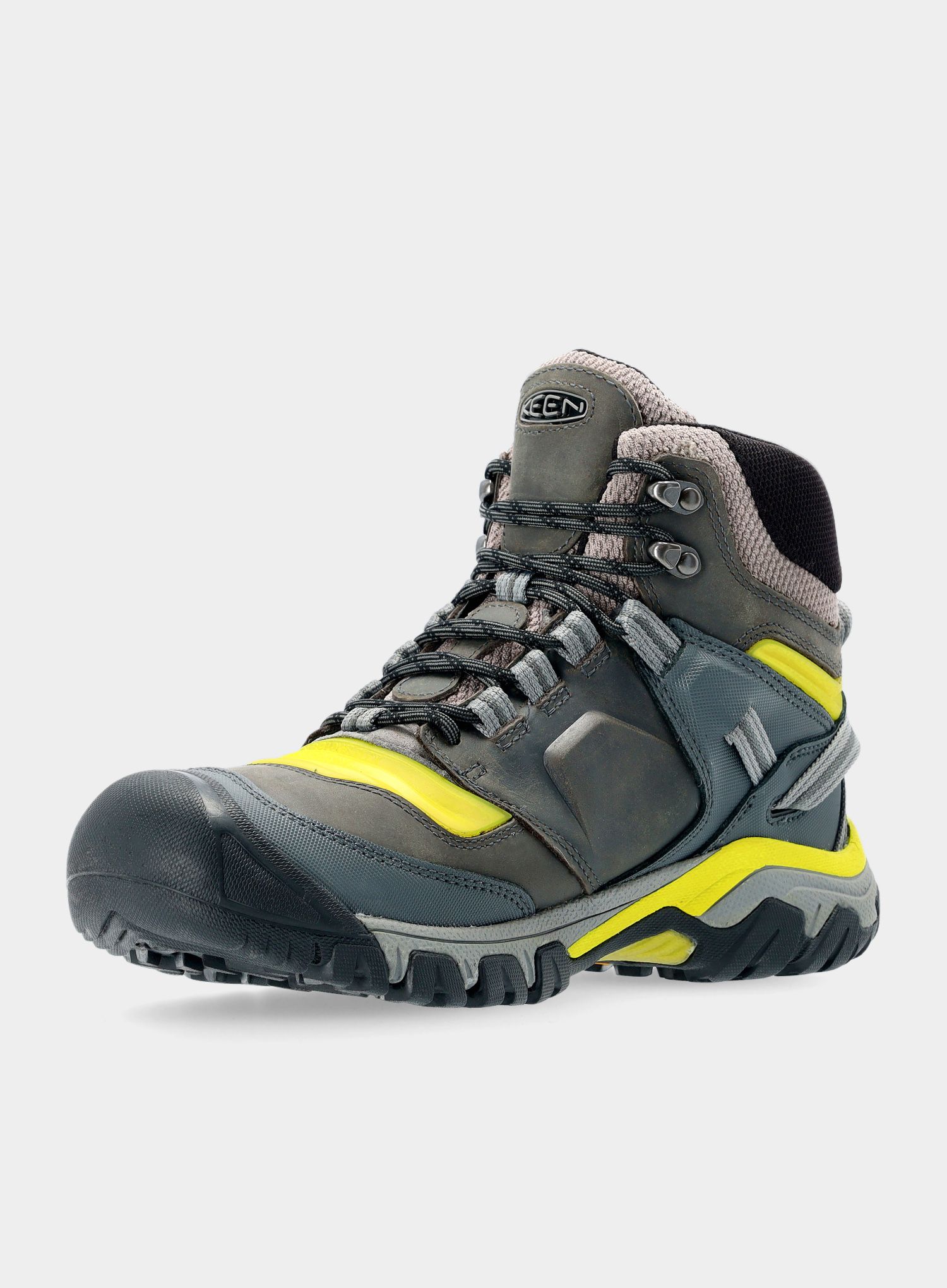 Muške planinarske cipele Keen Ridge Flex MID WP - steel grey/evening primrose