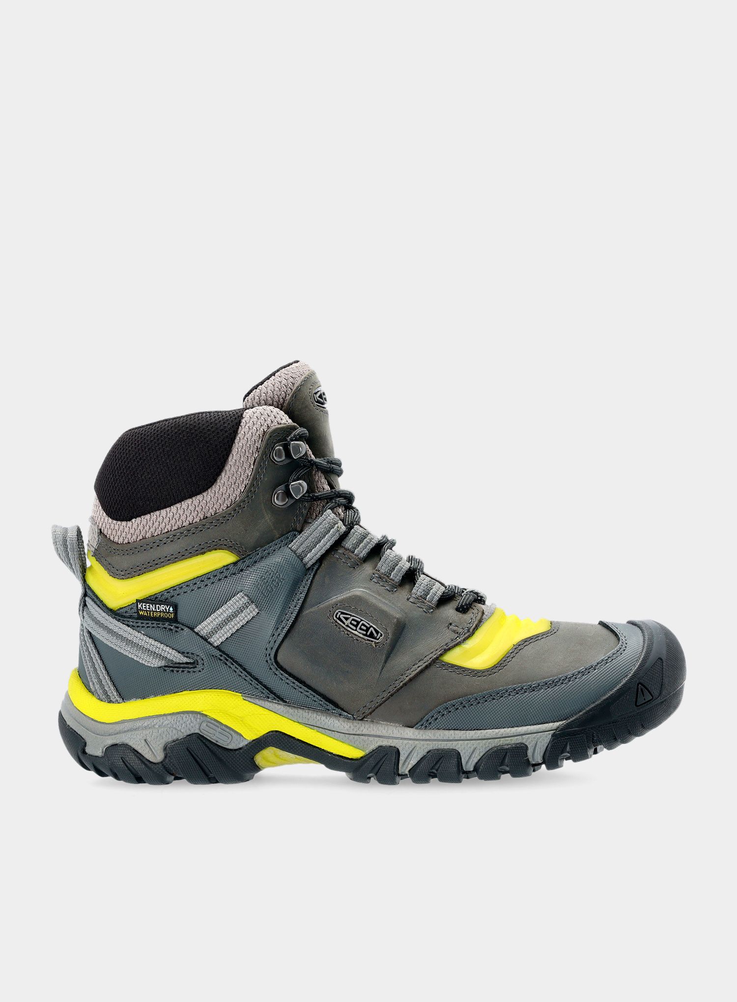 Muške planinarske cipele Keen Ridge Flex MID WP - steel grey/evening primrose