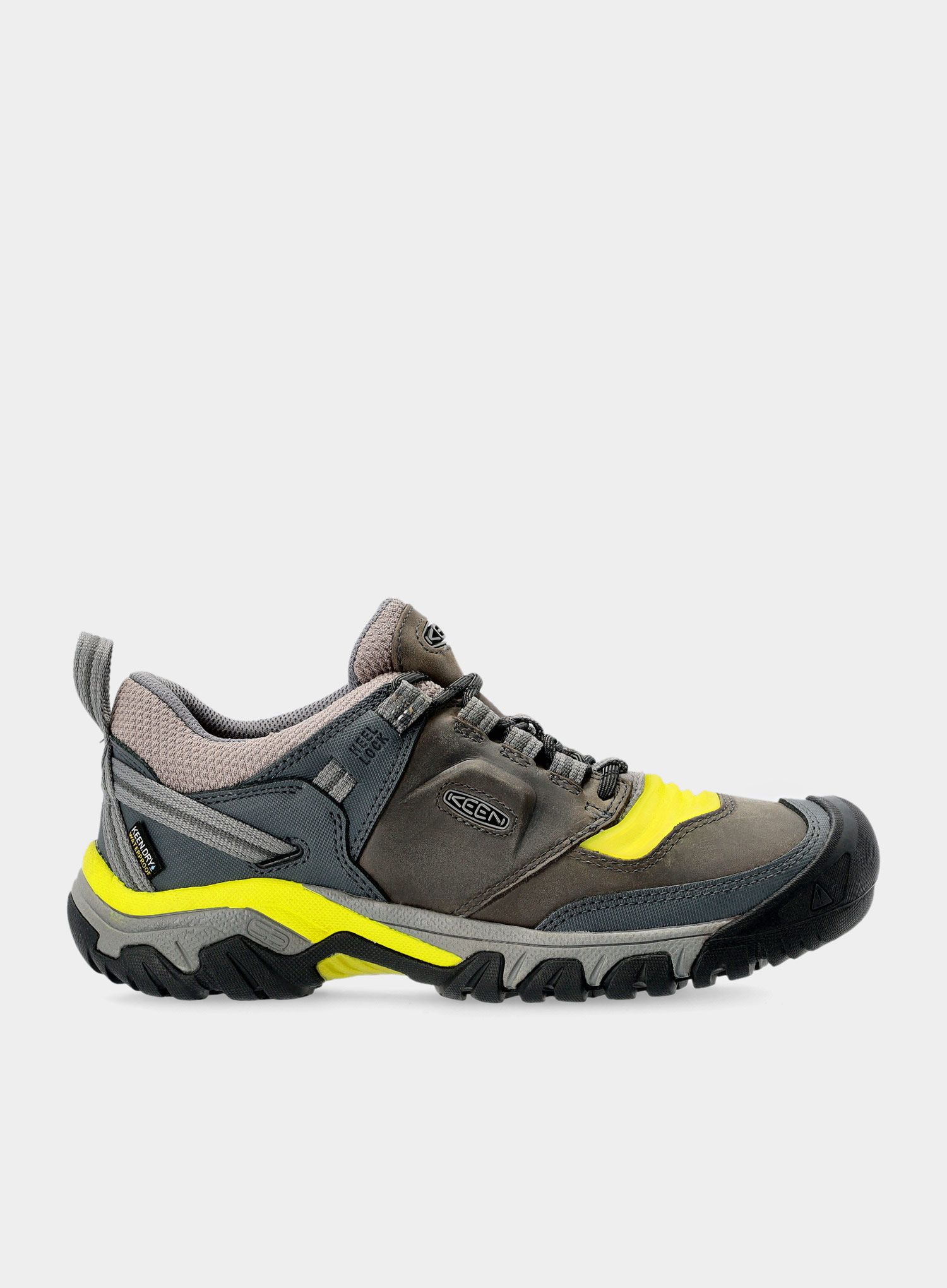 Muške cipele Keen Ridge Flex WP - steel grey/evening primrose