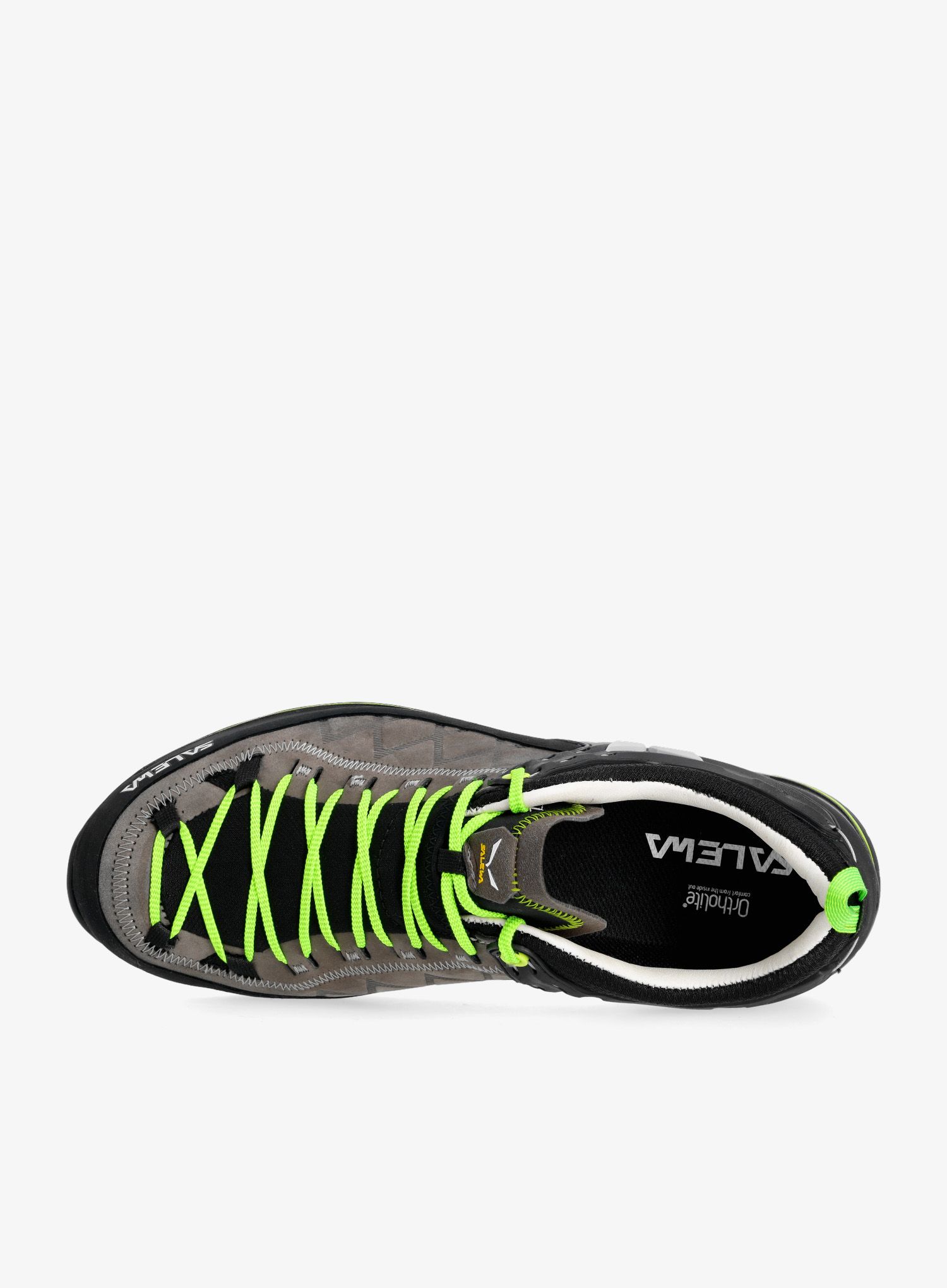 Trekking cipele Salewa Mountain Trainer 2 Leather - smoked/fluo green