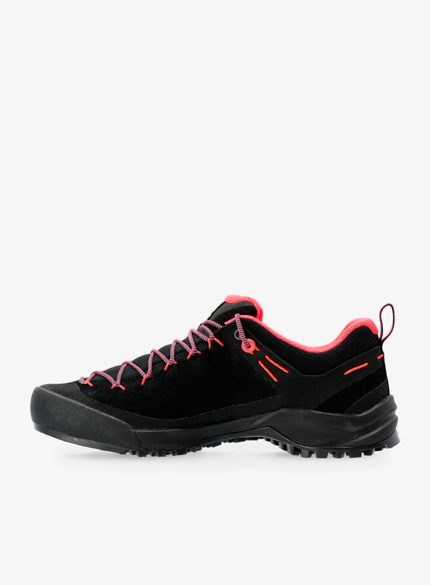 Ženske planinarske cipele Salewa Wildfire Leather - black/fluo coral