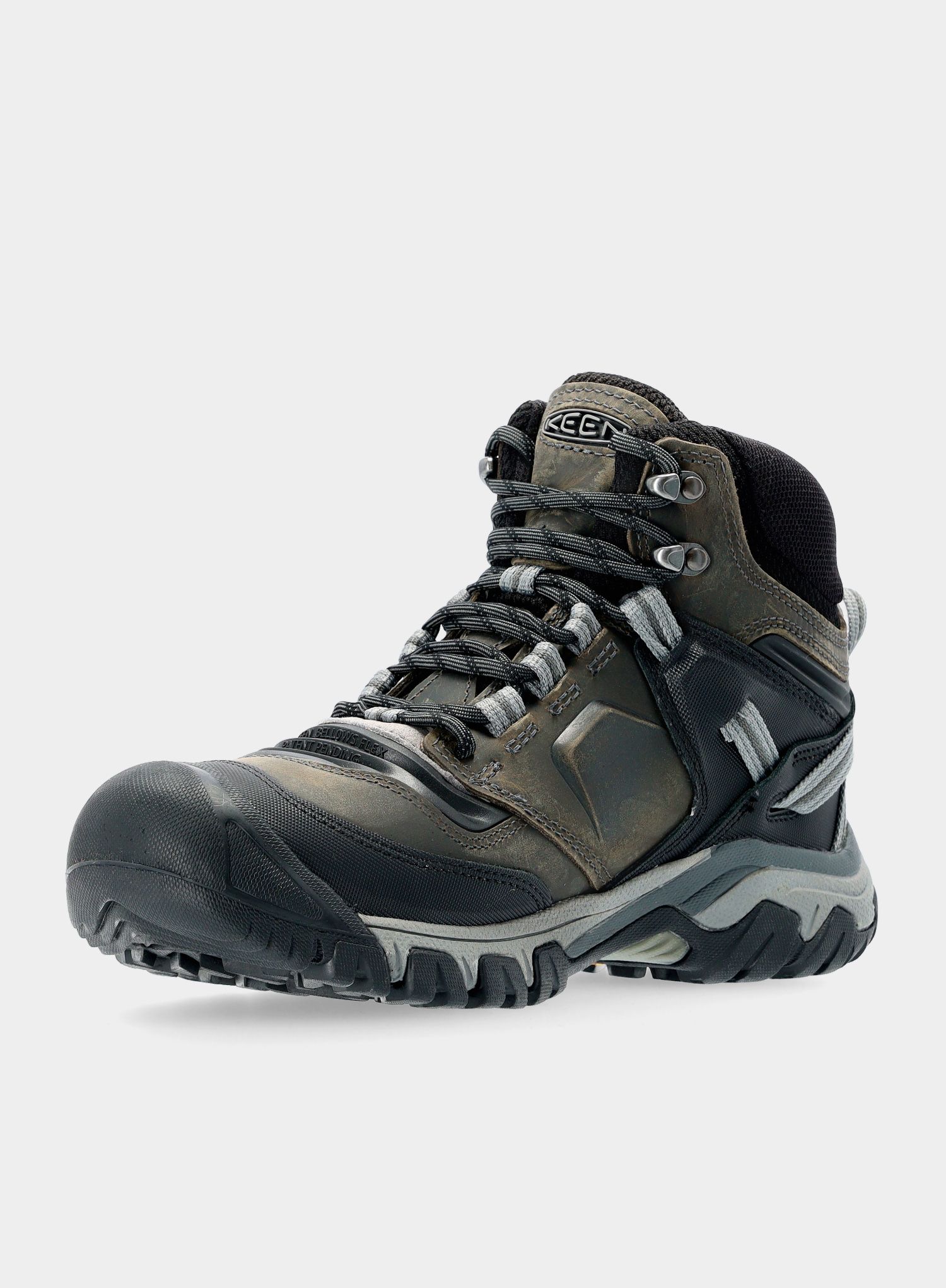Muške planinarske cipele Keen Ridge Flex MID WP - magnet/black
