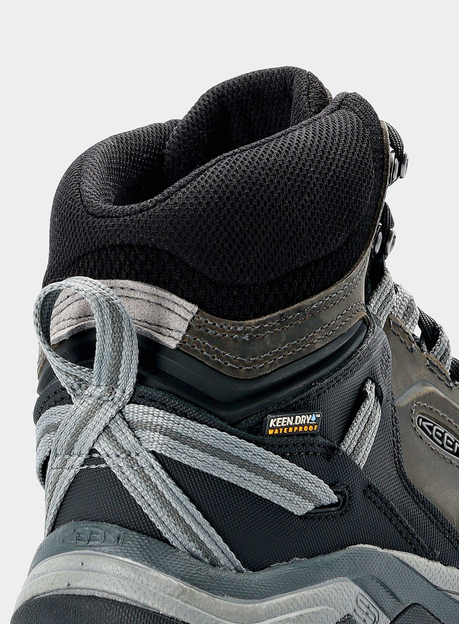 Muške planinarske cipele Keen Ridge Flex MID WP - magnet/black