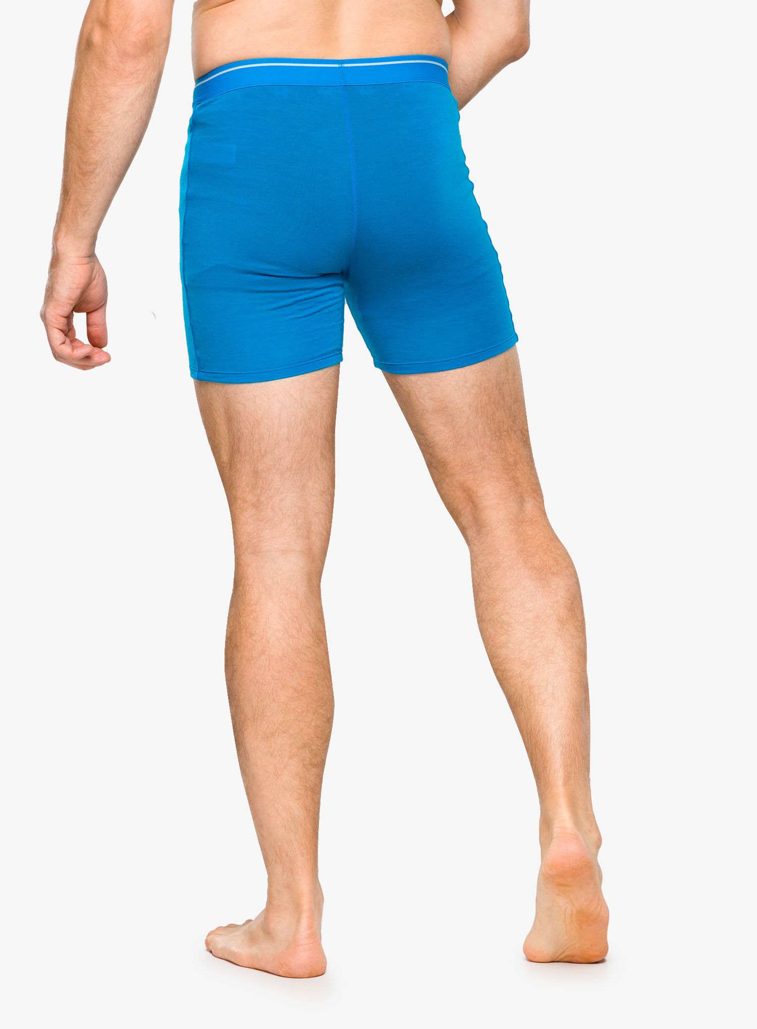Termoaktivne bokserice Icebreaker Anatomica Long Boxers - geo blue