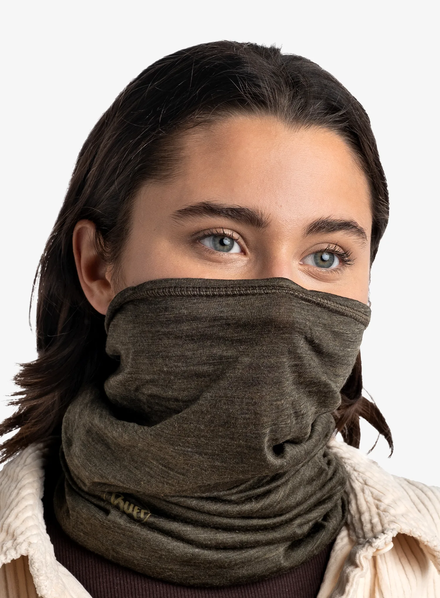Multifunkcionalna marama Buff Lightweight Merino Wool - solid bark