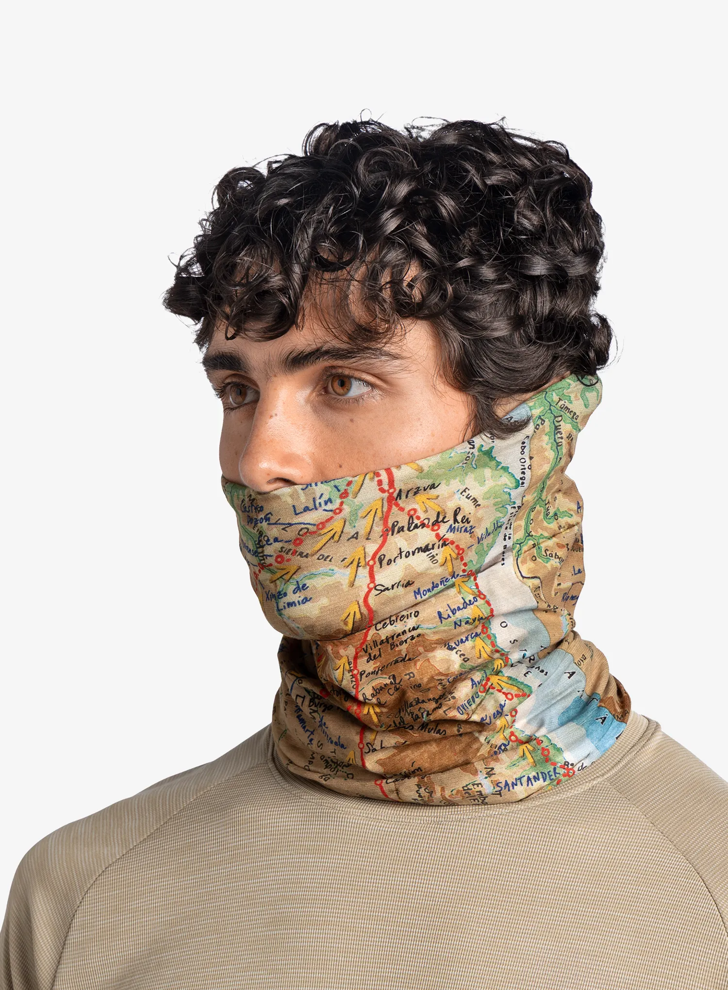 Multifunkcionalna marama Buff CoolNet UV+ Camine de Santiago - geo