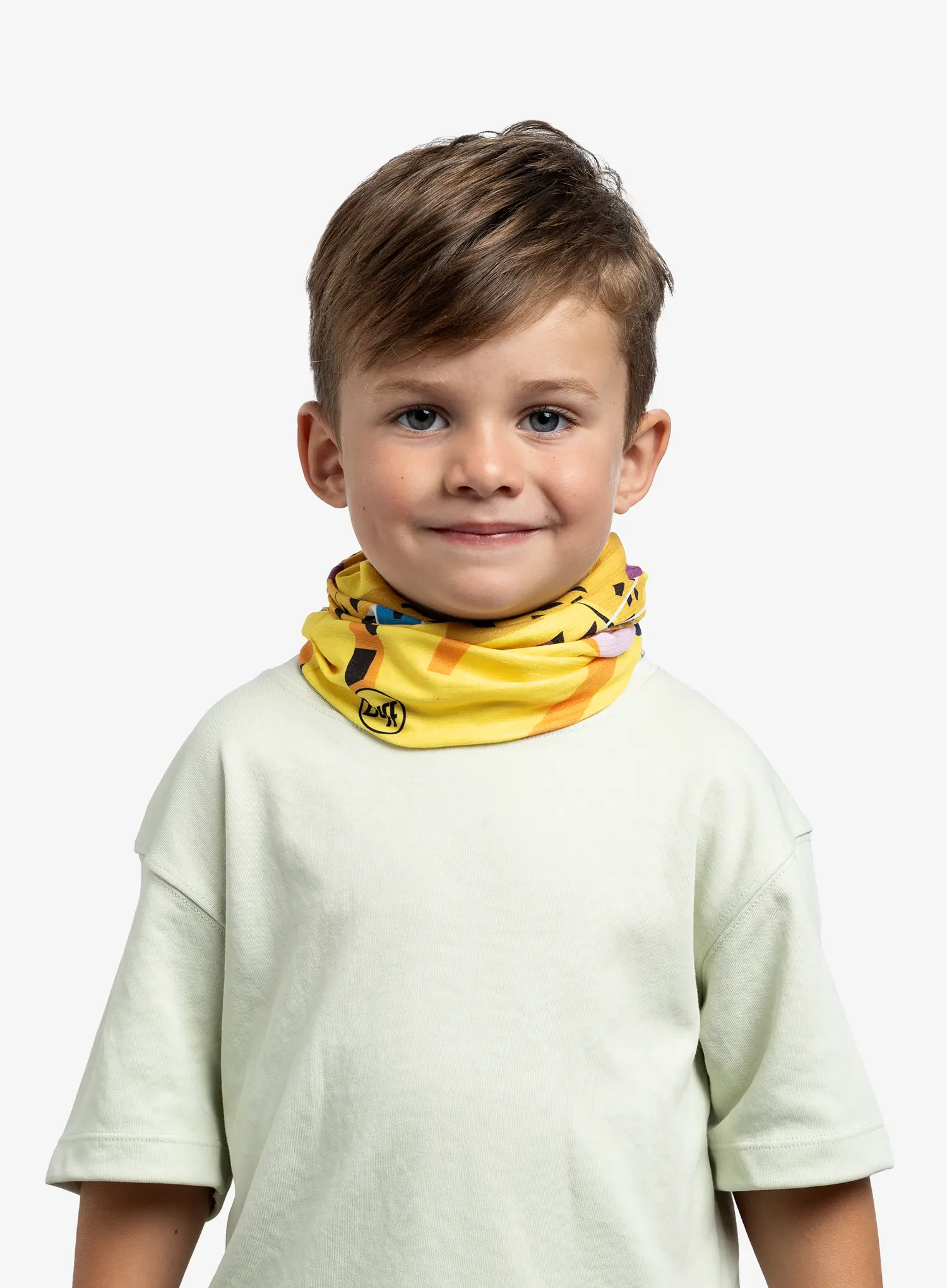 Multifunkcionalna marama Buff Coolnet UV Kids - sutah blazing yellow