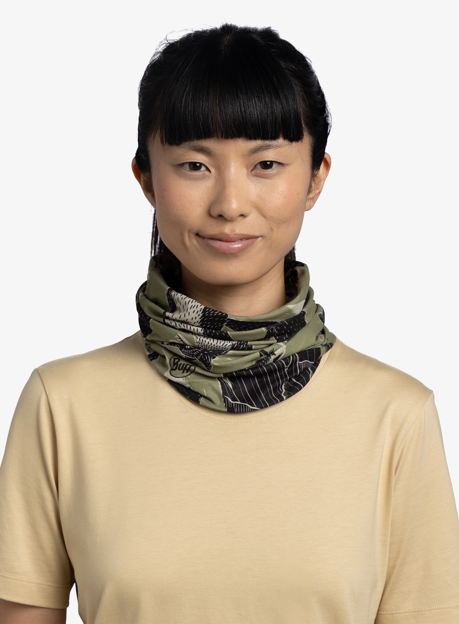 Multifunkcionalna marama Buff Coolnet UV - rub chomp khaki     