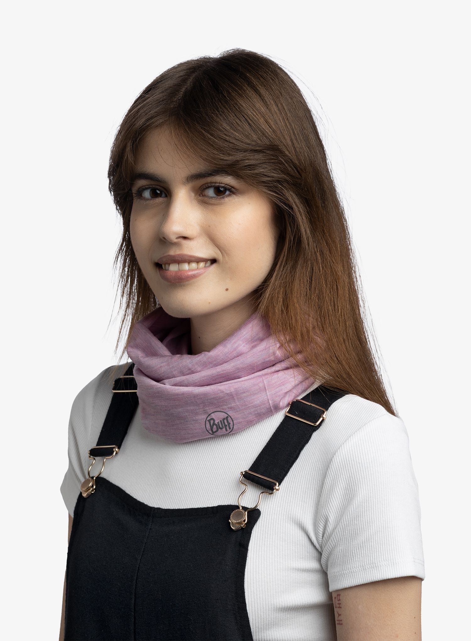 Multifunkcionalna marama Buff Lightweight Merino Wool - solid pansy