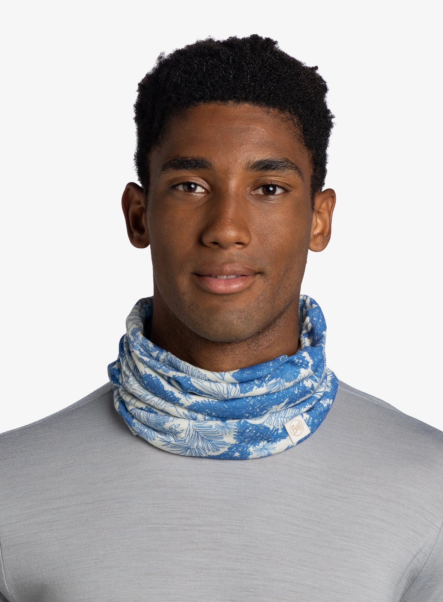 Multifunkcionalna marama Buff Merino Lightweight Digital Prints - loer blue