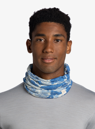 Multifunkcionalna marama Buff Merino Lightweight Digital Prints - loer blue