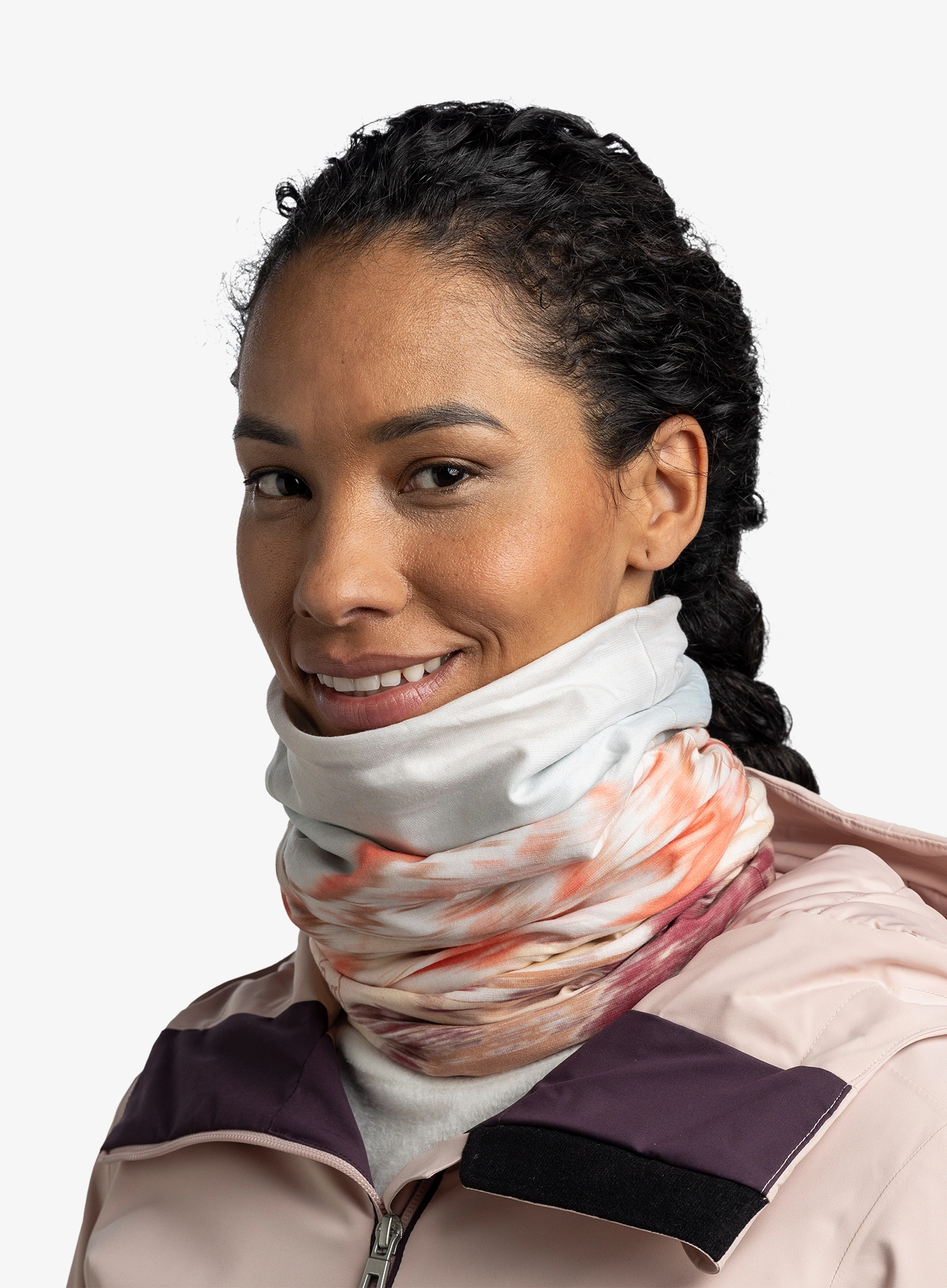 Multifunkcionalna marama Buff Reversible Polar - lerna peach beige
