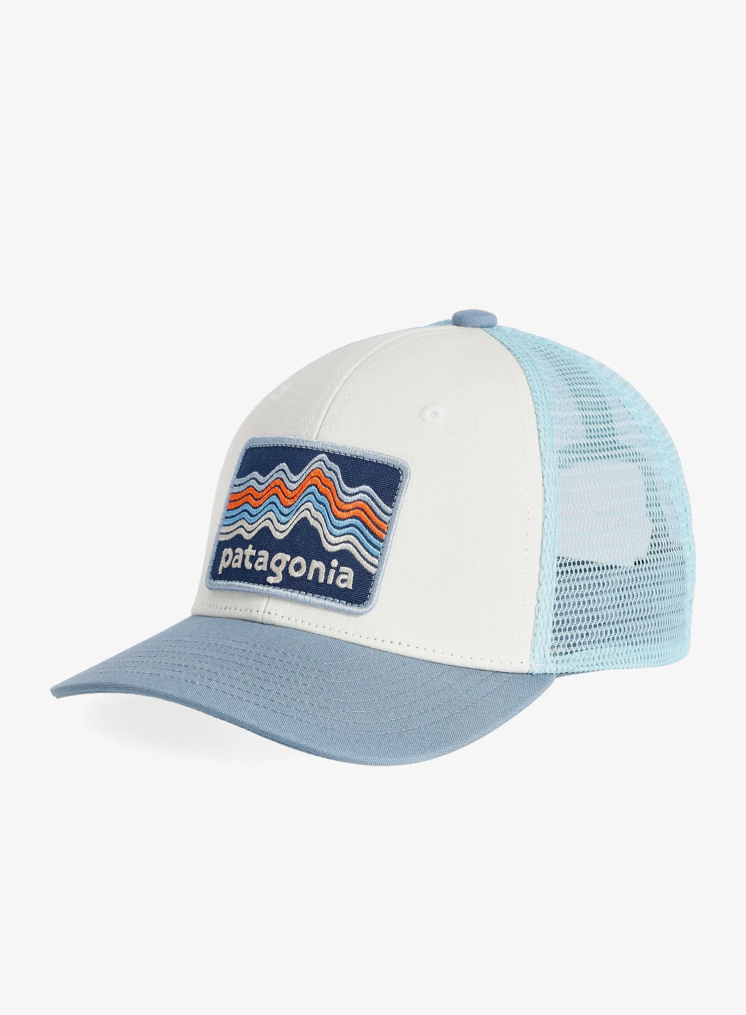 Dječja kapa Patagonia Trucker Hat - ridge rise stripe/plume grey