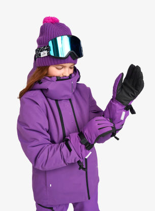 Dječja kapa Reima Topsu - plum purple