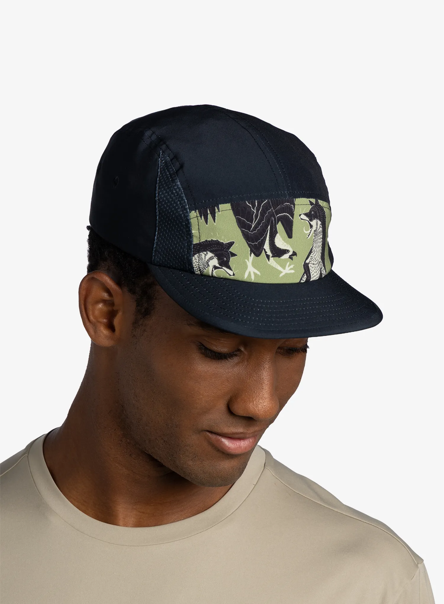 Kačket Buff 5 Panel go Cap - rub chomp black