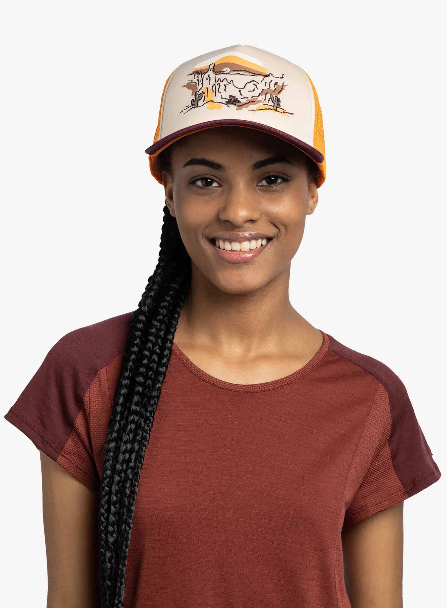 Kačket Buff Trucker Cap - sylva apricot