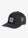 Kačket Carhartt Twill Mesh-Back Logo Patch Cap - black