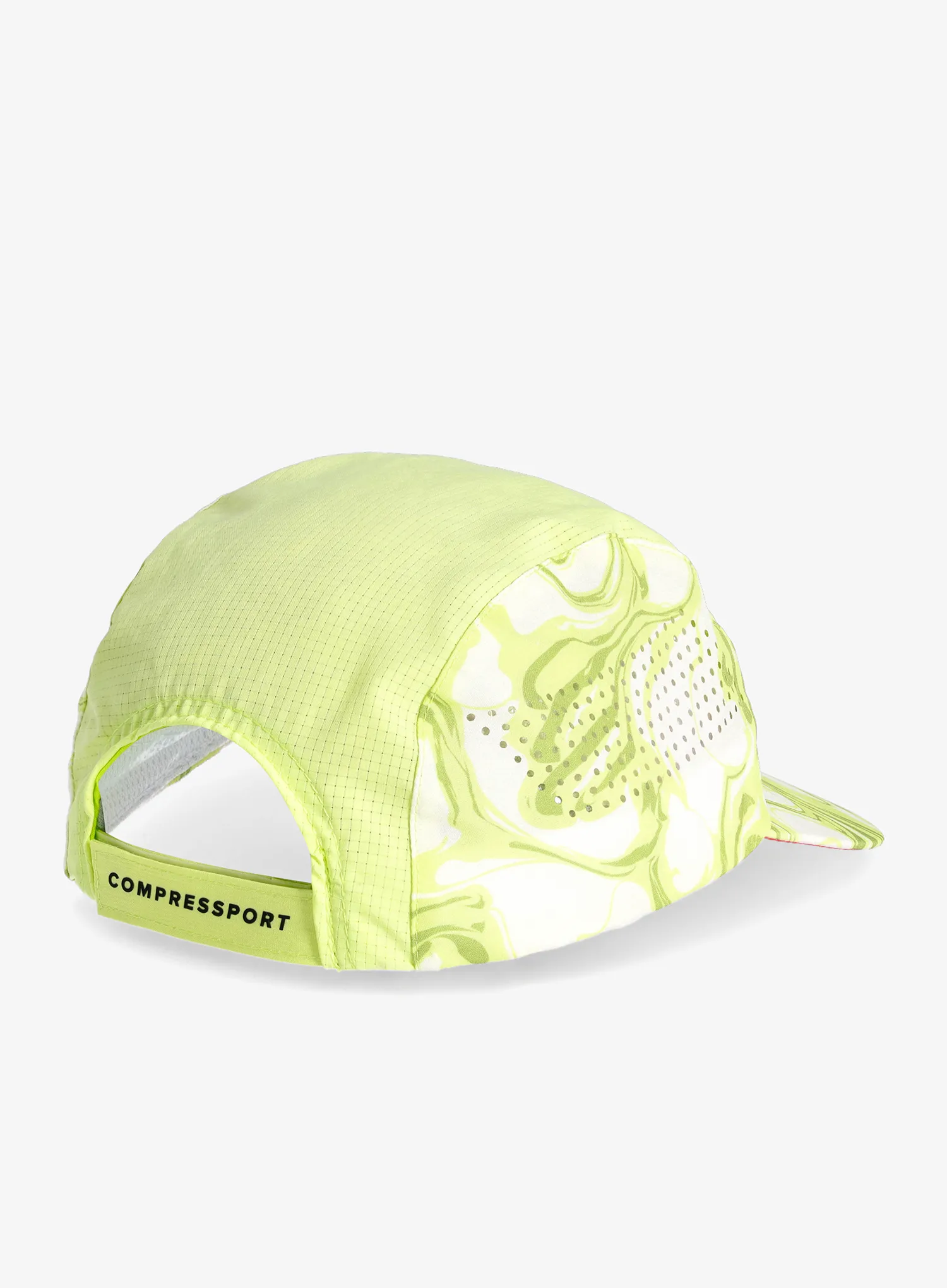 Kačket Compressport Pro Racing Cap - green camo/fluo red