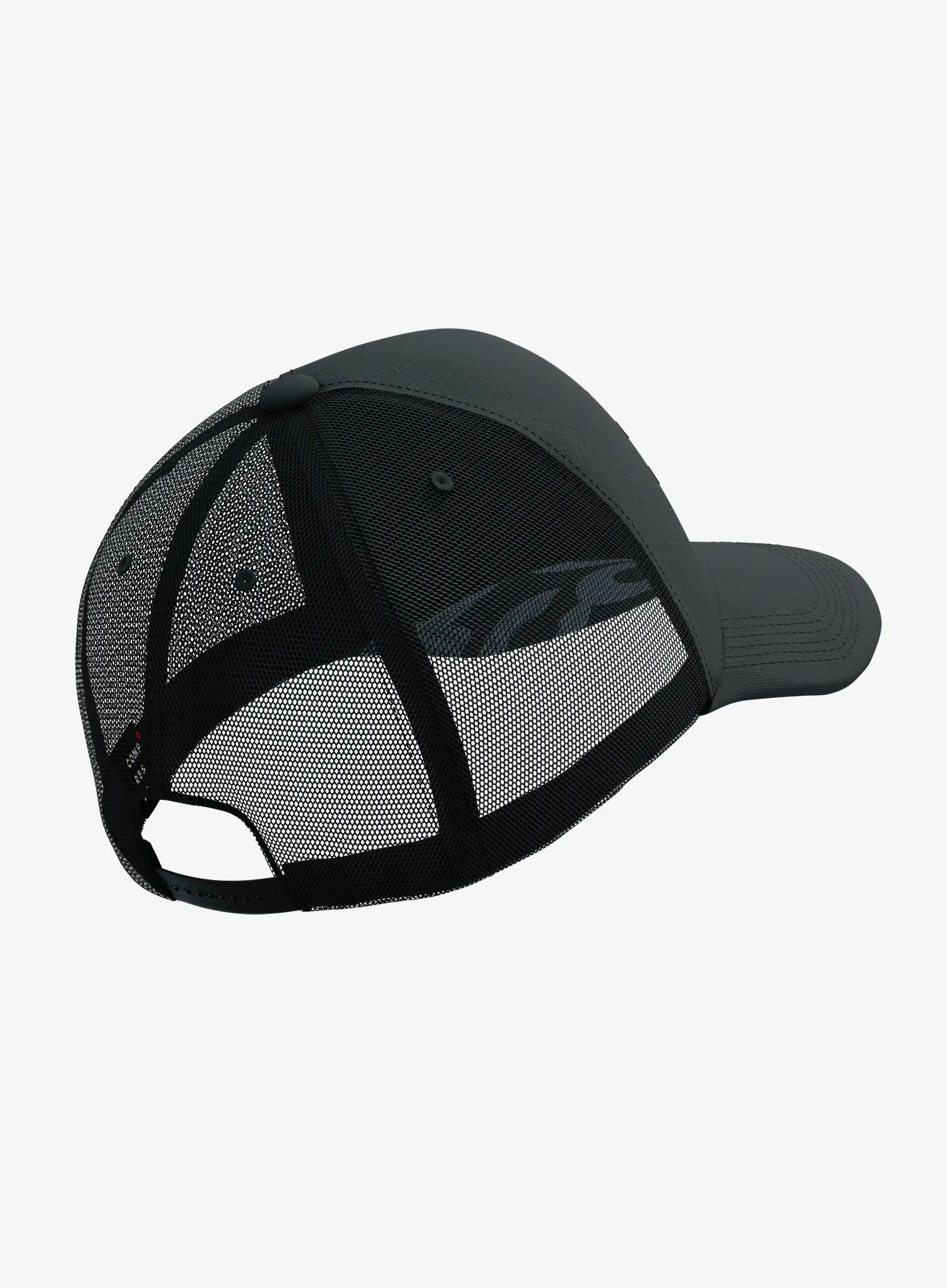 Kačket Compressport Trucker Cap - black/black refl