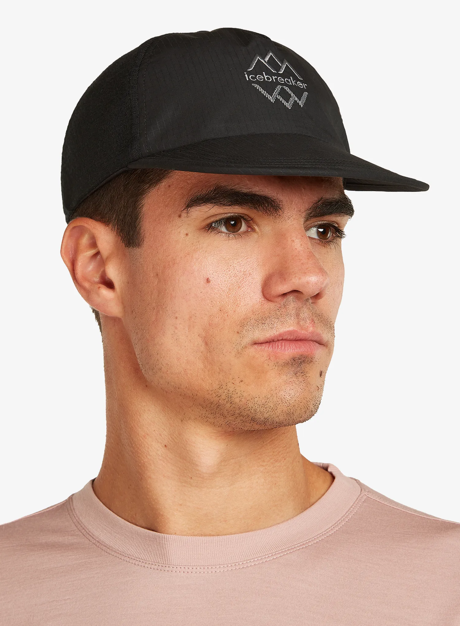 Kačket Icebreaker Shell+ Windbreaker Trucker Hat Logo - black