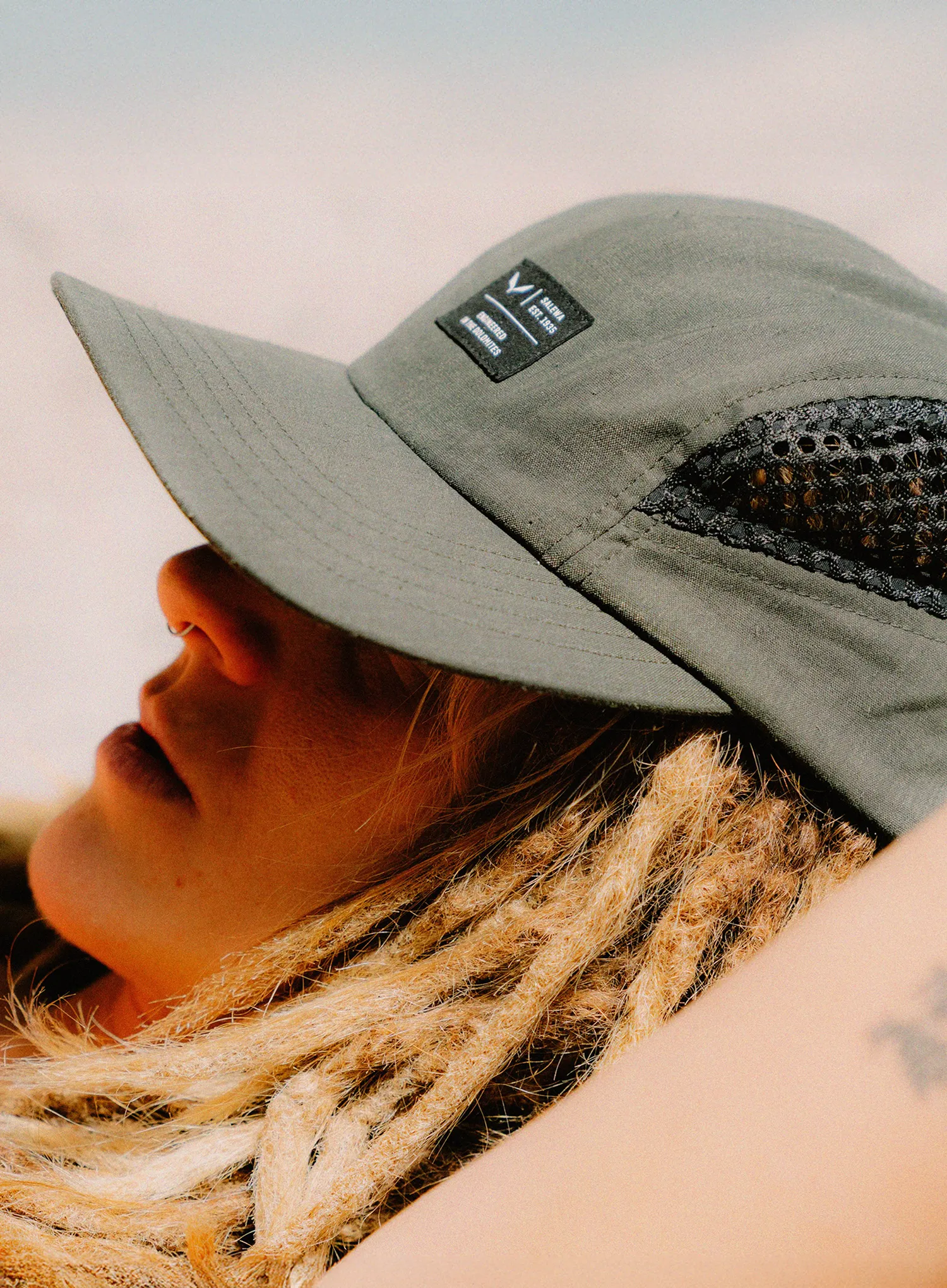 Kačket Salewa Hemp Flex 5 Panel Cap - olive