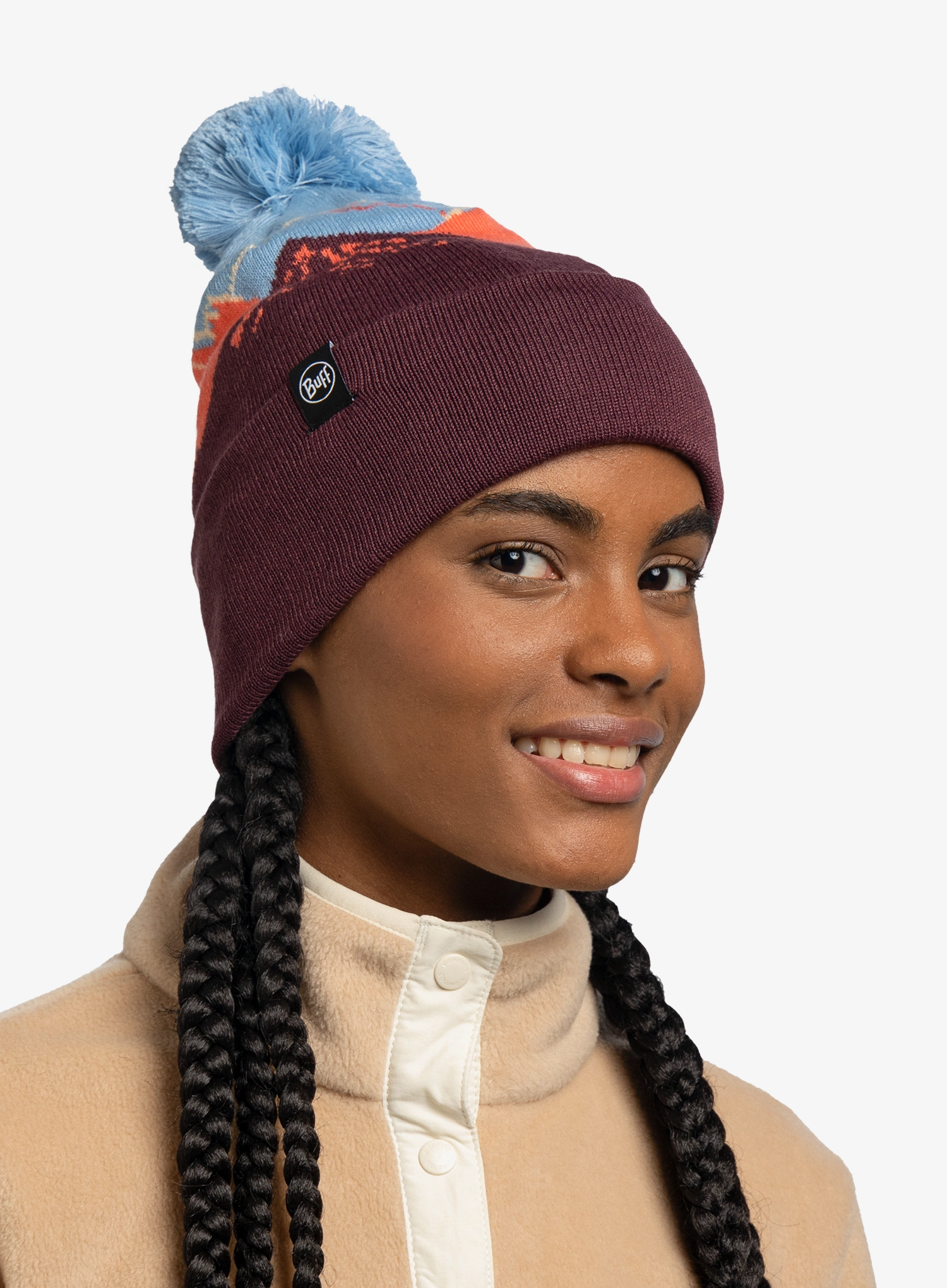 Zimska kapa Buff Tatik - burgundy