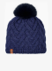 Ženska zimska kapa Buff Knitted&Fleece Beanie Caryn - midnight