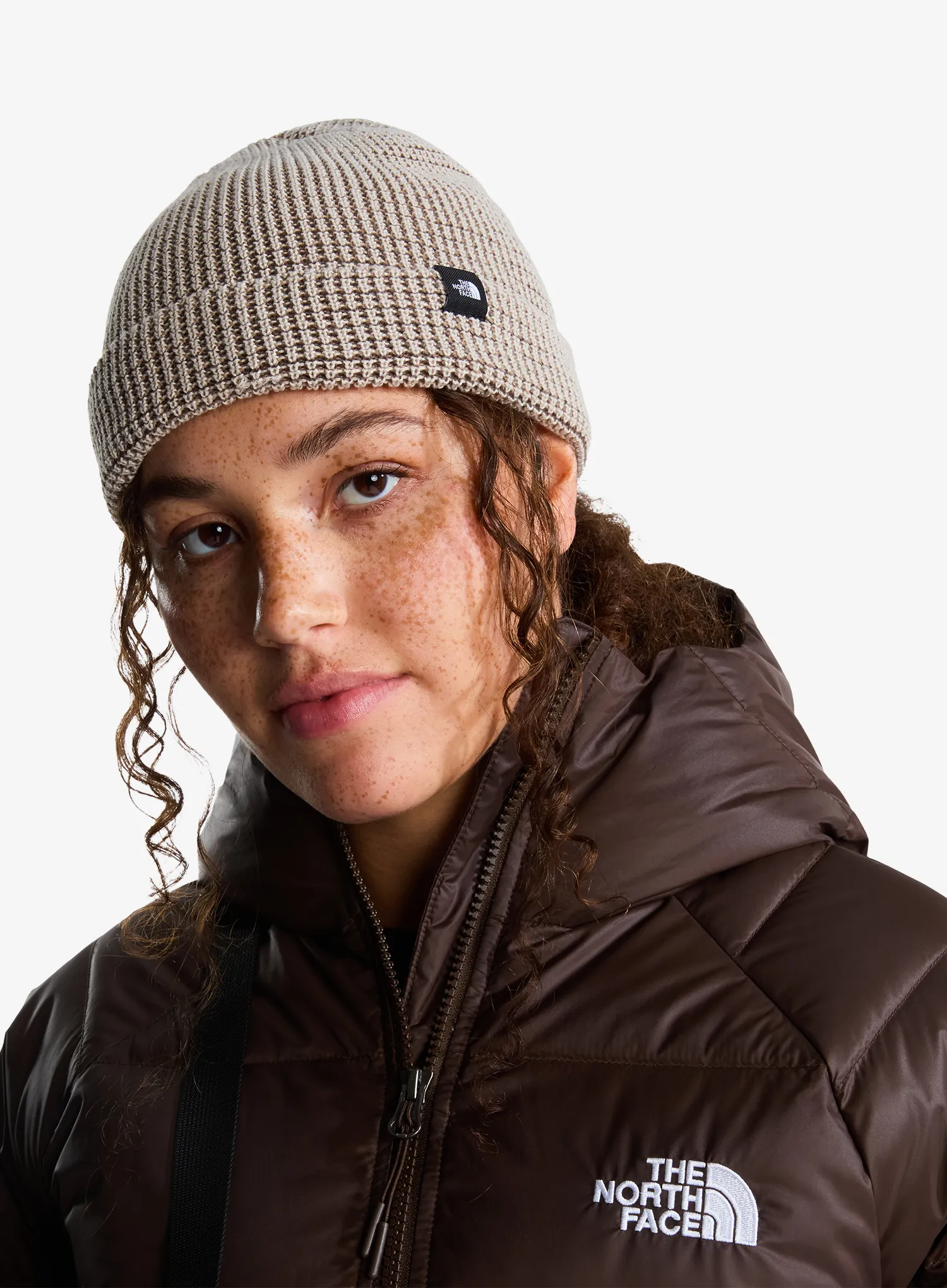 Zimska kapa The North Face Fisherman Beanie Multi - timeless taupe multi