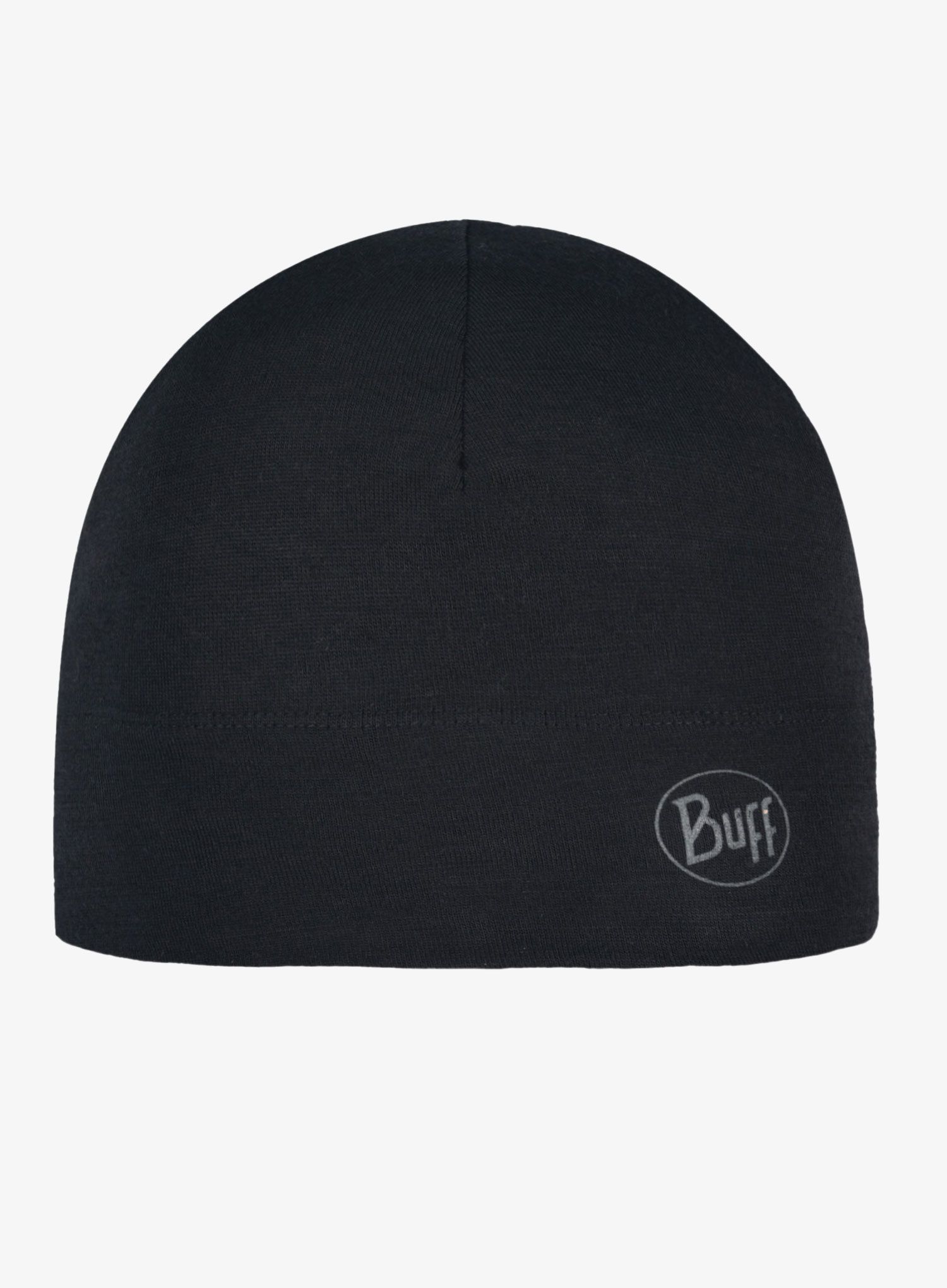 Kapa Buff Midweight Merino Wool Hat - solid black