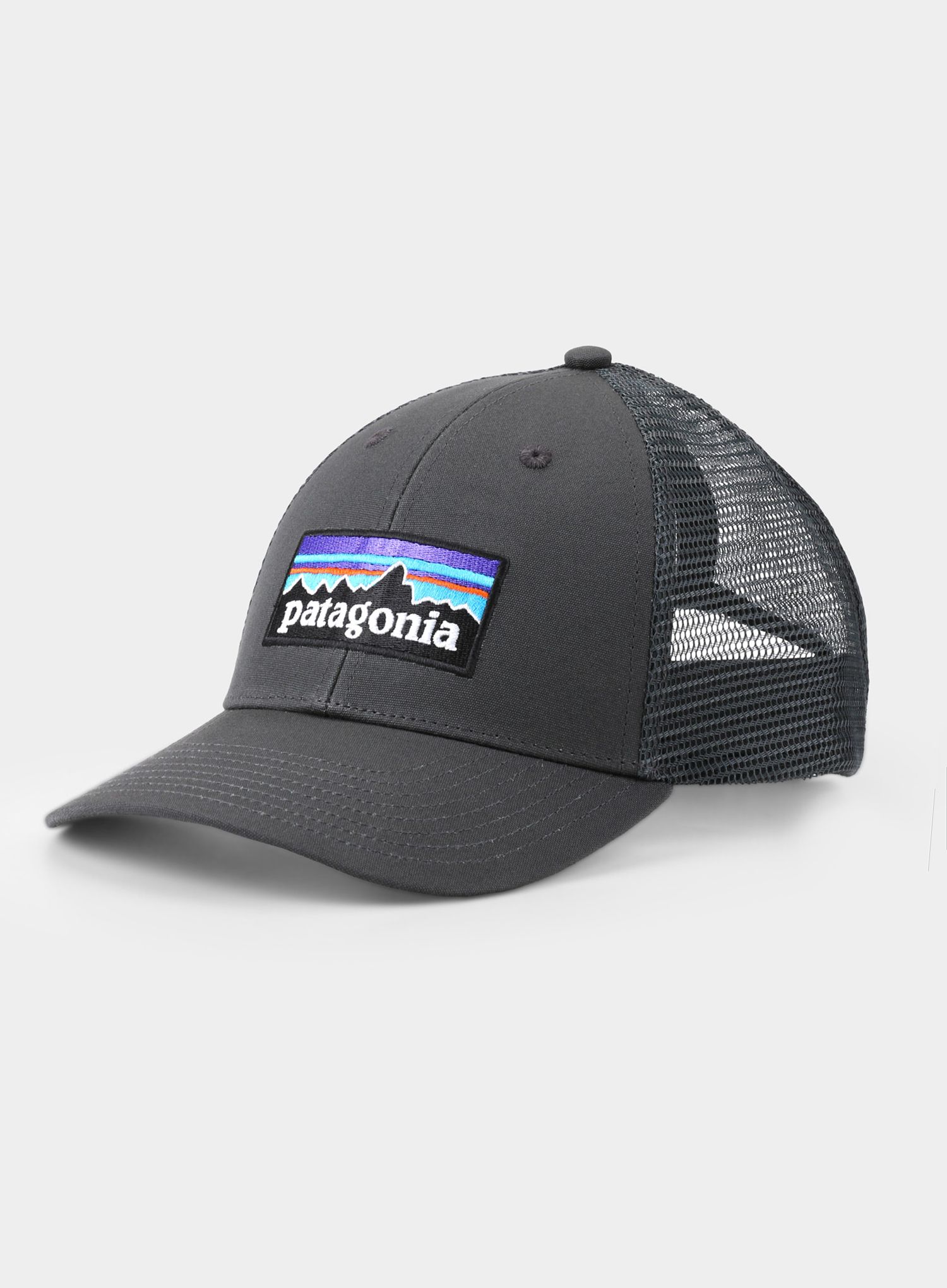 Kapa Patagonia P-6 Logo LoPro Trucker Hat - forge grey