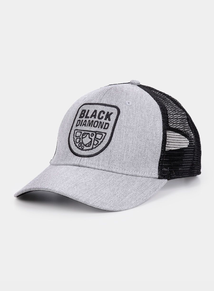 Kapa Black Diamond BD Trucker Hat - heathered aluminum/black