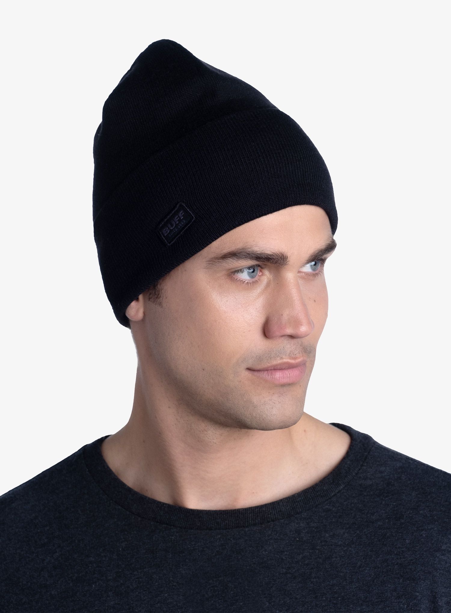 Zimska kapa Buff Knitted & Polar Hat Solid - black