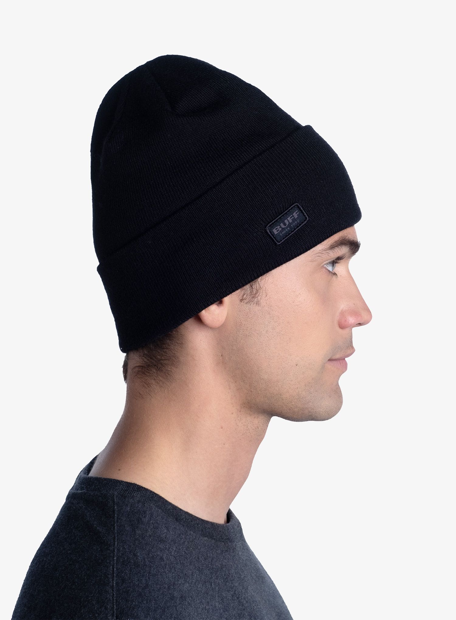 Zimska kapa Buff Knitted & Polar Hat Solid - black