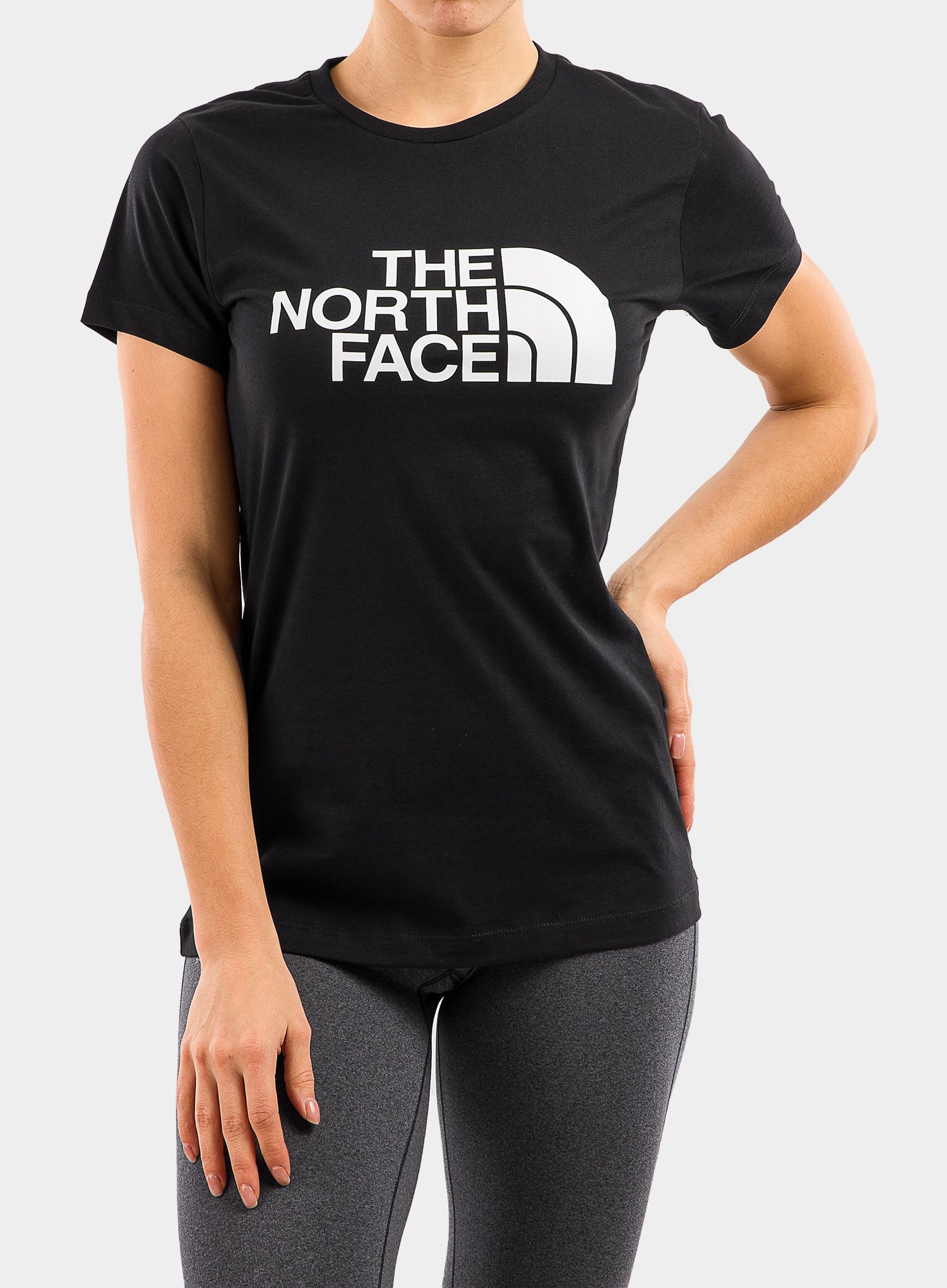 Ženska pamučna majica The North Face Easy Tee S/S - tnf black