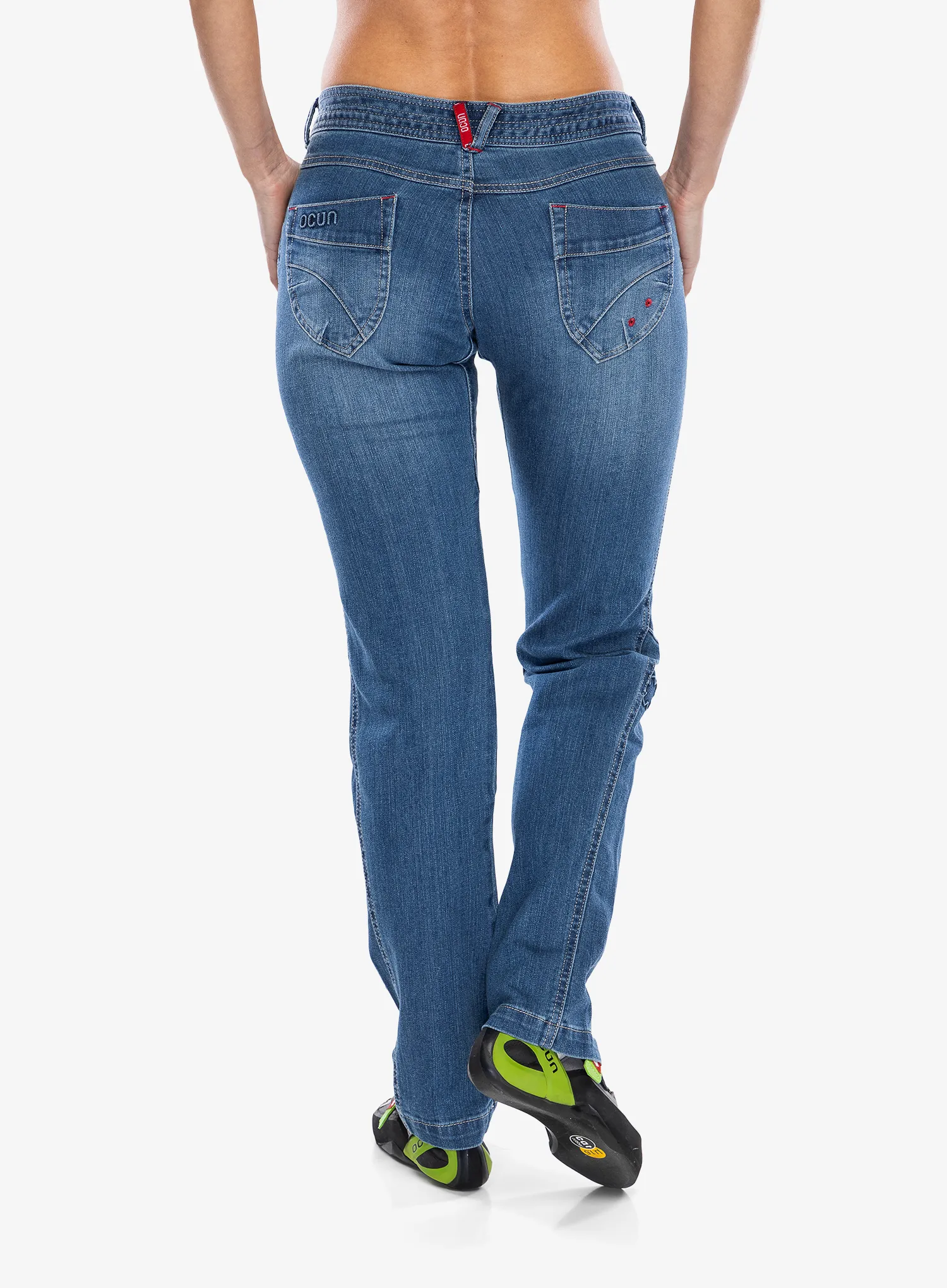 Ženske penjačke hlače Ocun Medea Jeans - middle blue