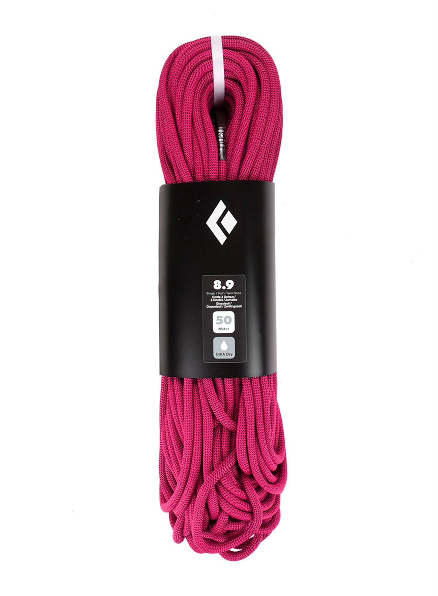 Uže za penjanje Black Diamond 8.9 Dry Climbing Rope 50 m - ultra pink