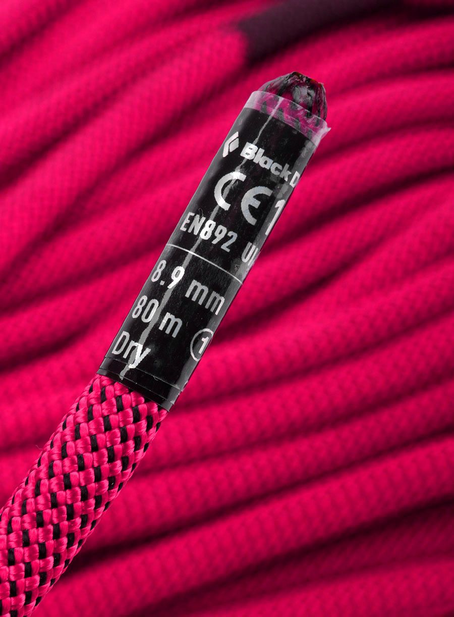 Uže za penjanje Black Diamond 8.9 Dry Climbing Rope 80 m - ultra pink