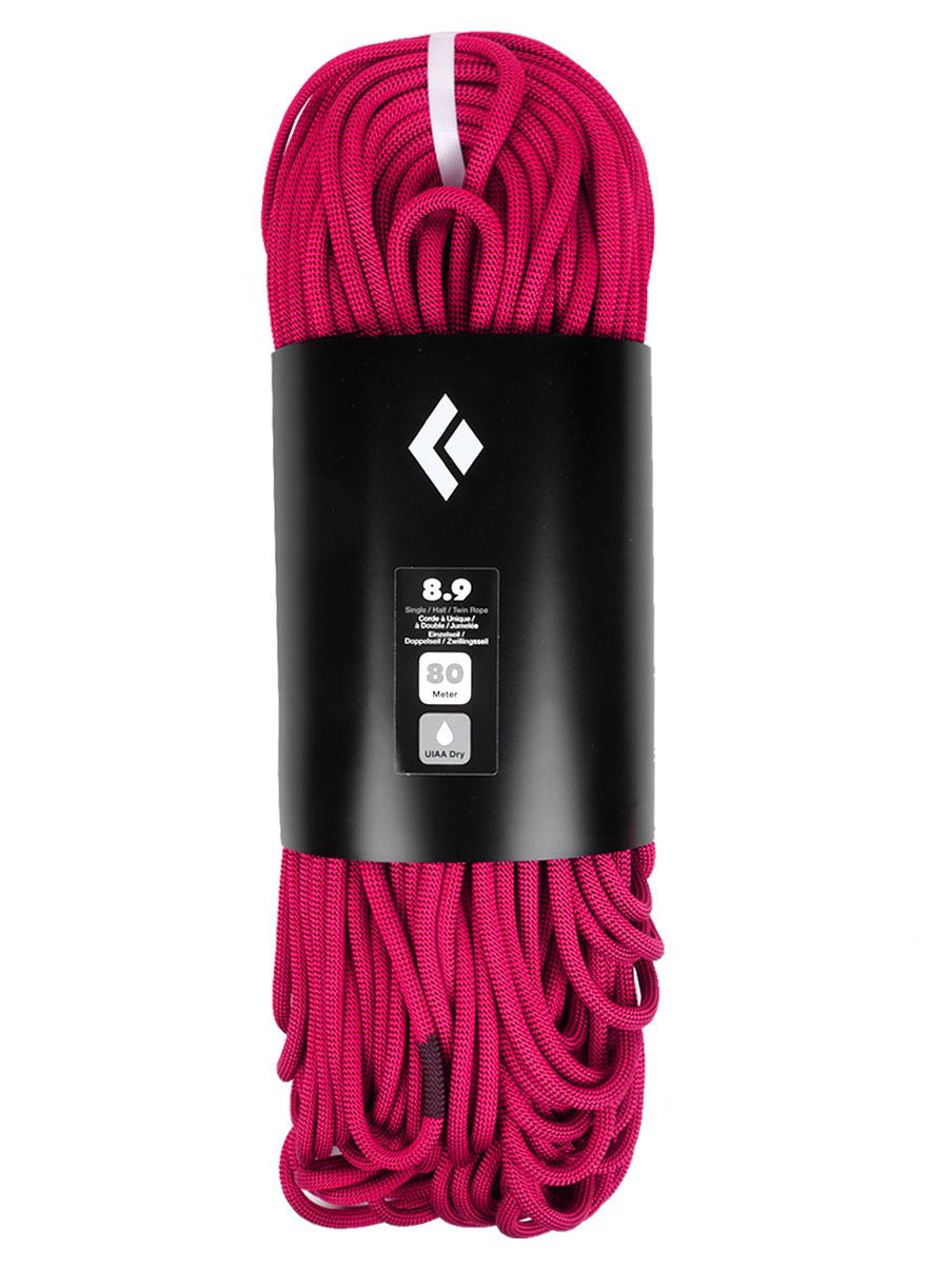 Uže za penjanje Black Diamond 8.9 Dry Climbing Rope 80 m - ultra pink