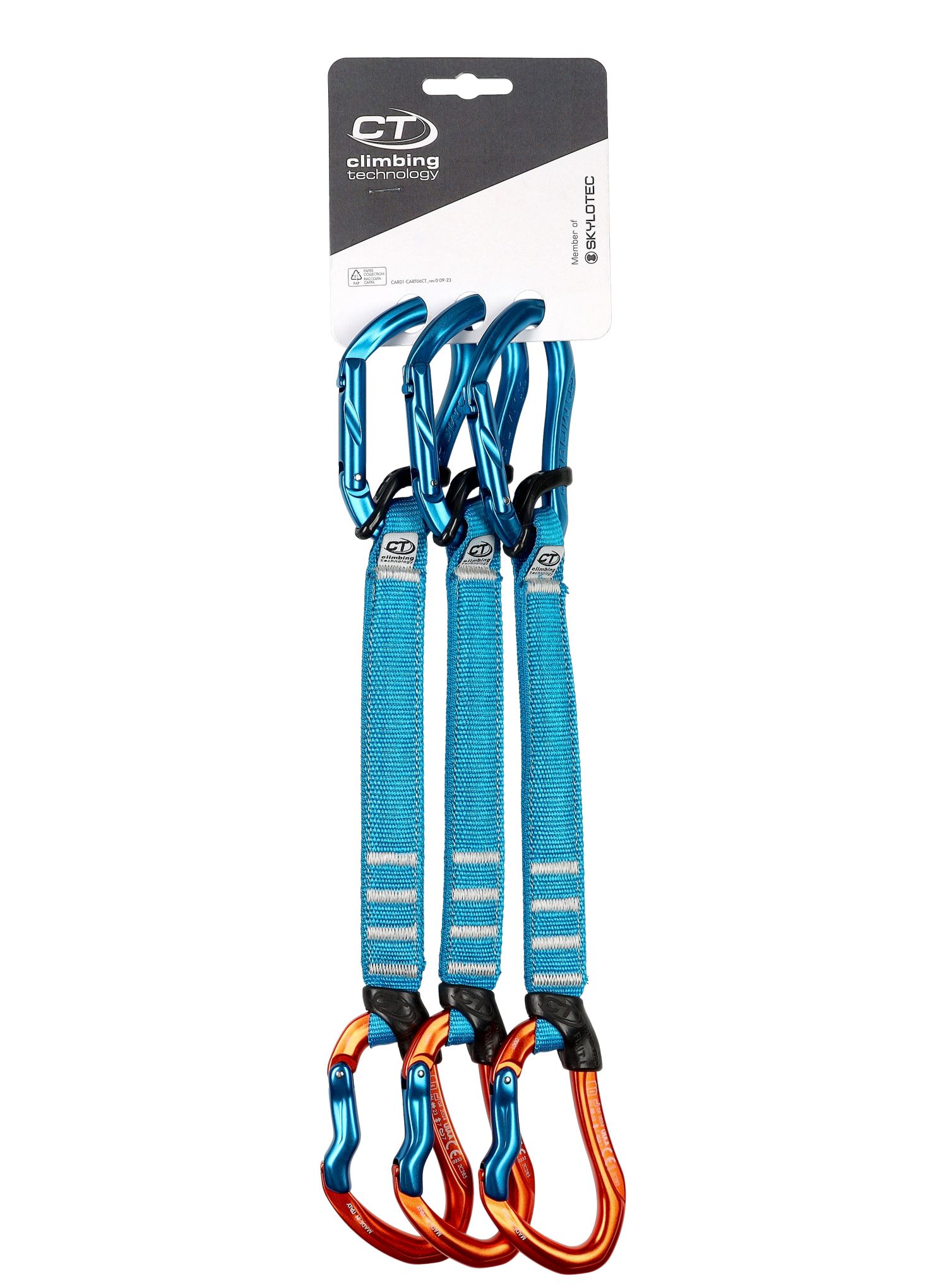 Penjački komplet Climbing Technology/SKYLOTEC  Morfo Set UL Pro 22 cm 3-Pack - blue/orange