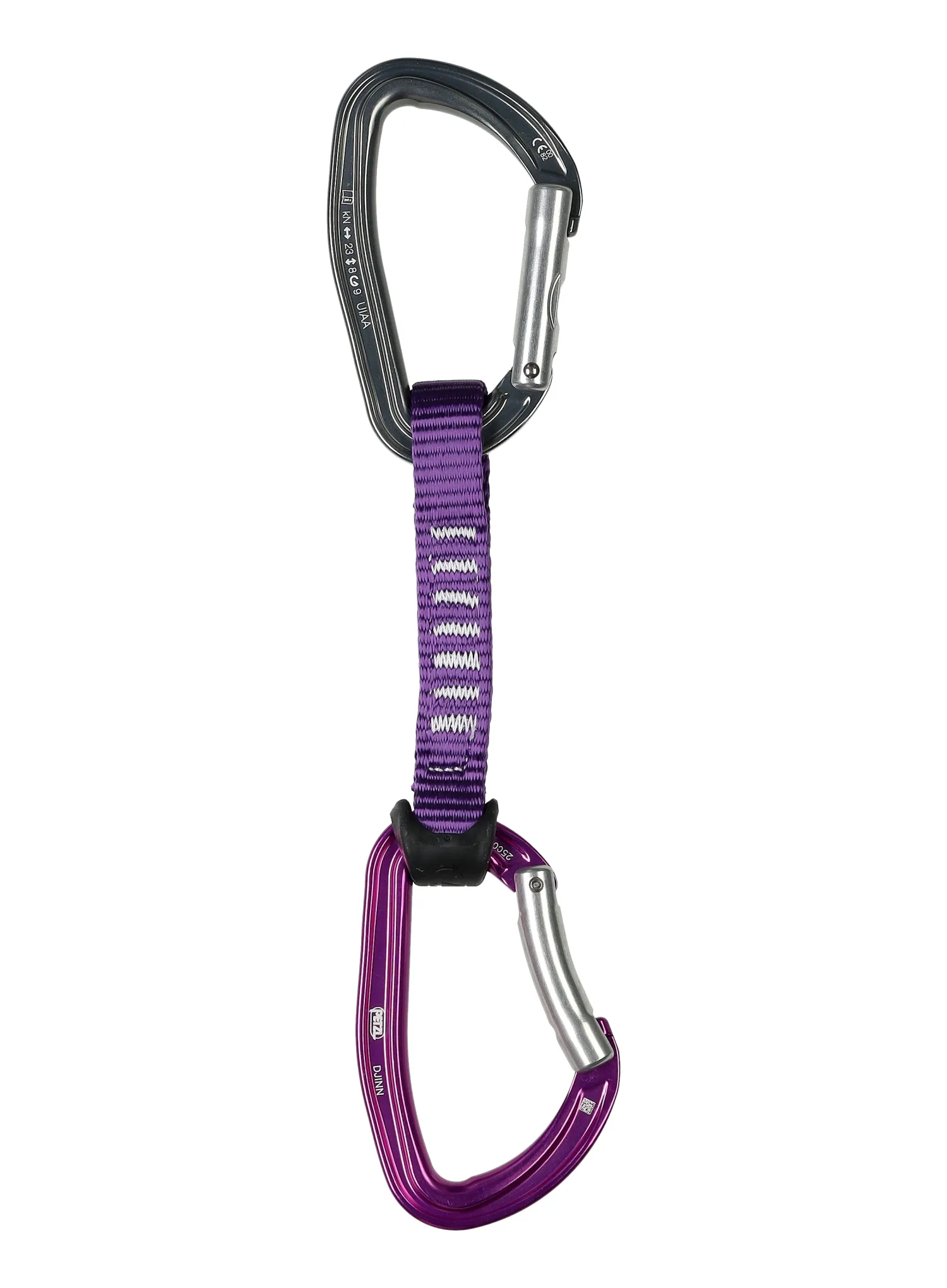 Penjački komplet Petzl Djinn Acess 12 cm - violet