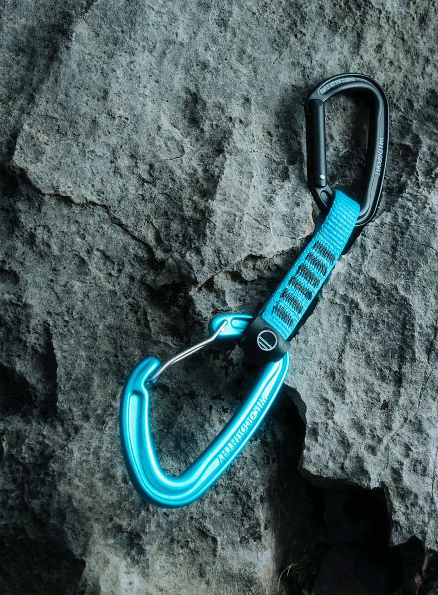 Penjački komplet Wild Country Wildhybrid Quickdraw 17 cm - black/turquoise