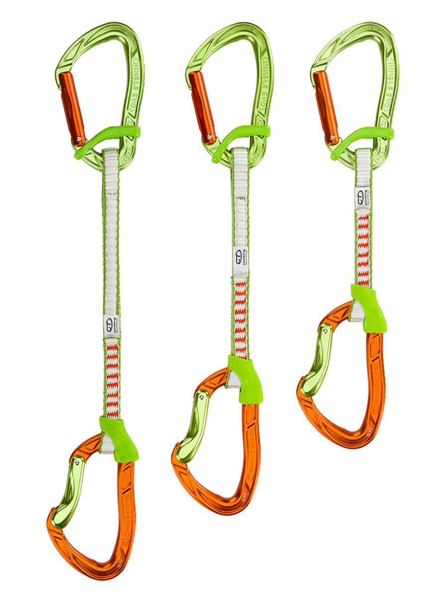 Penjački komplet Climbing Technology Nimble Fixbar Set DY 22 cm - green/orange