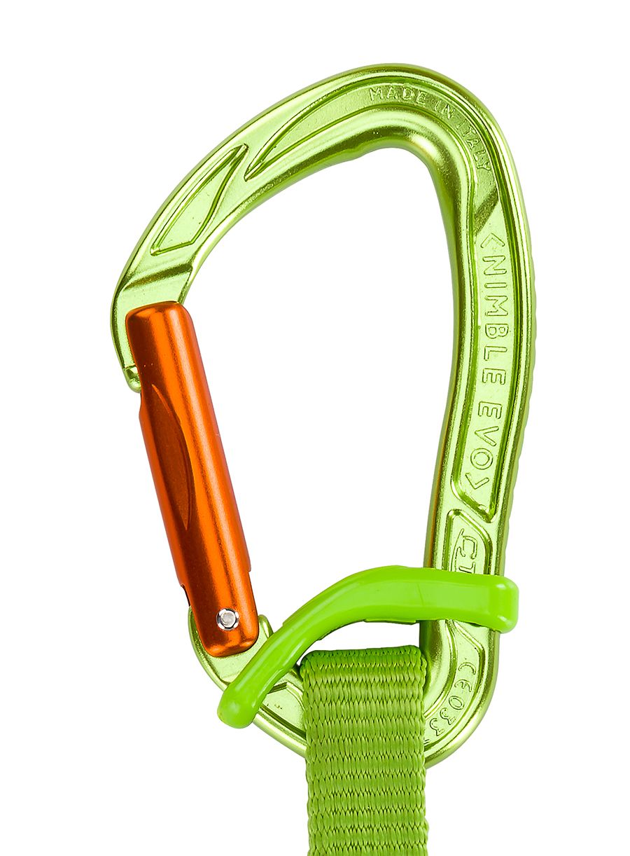 Penjački komplet Climbing Technology Nimble Fixbar Set NY 12 cm - green/orange